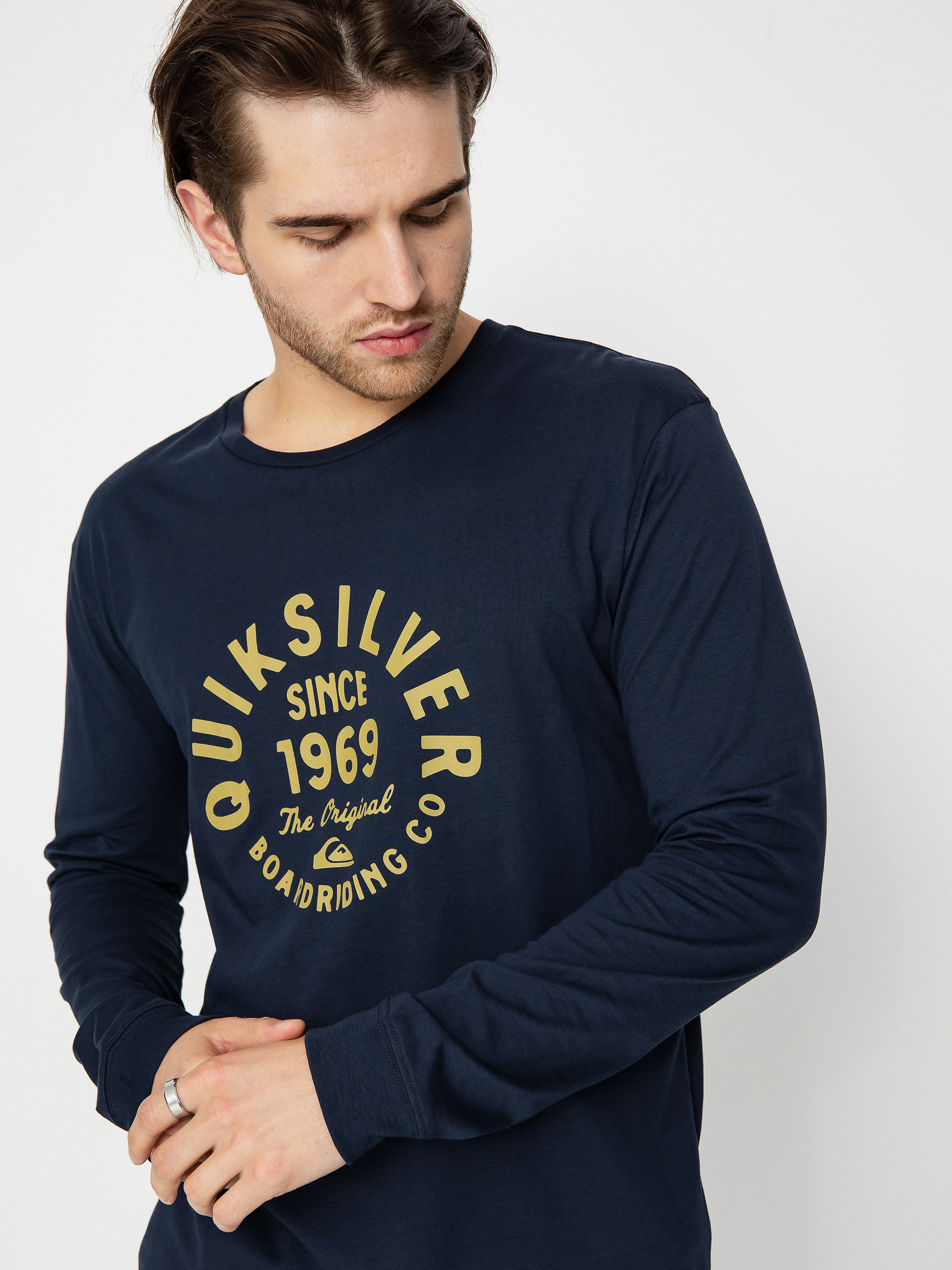 Longsleeve Quiksilver Circled Script Front (navy blazer)