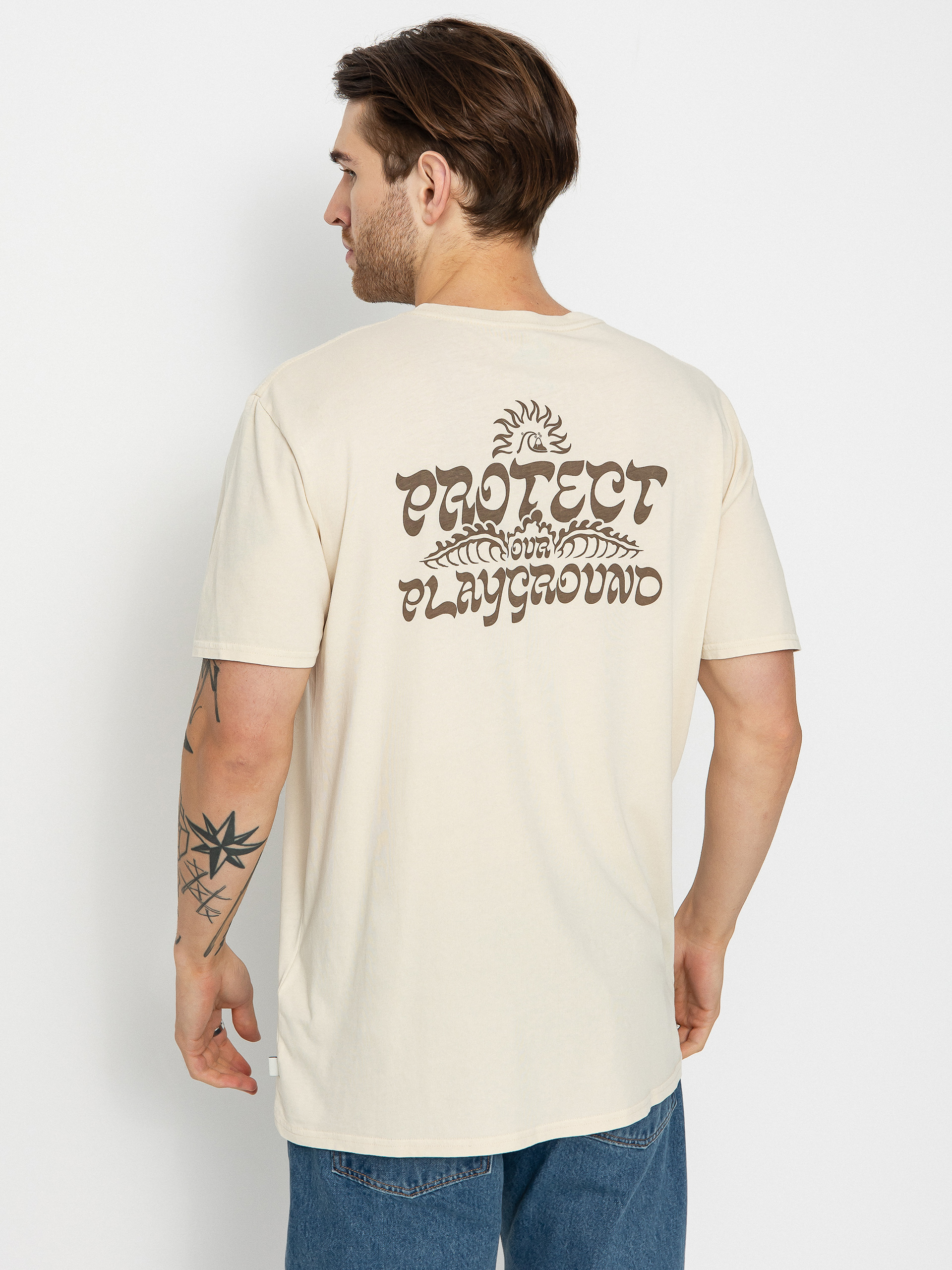 T-shirt Quiksilver Earthy Type (birch)