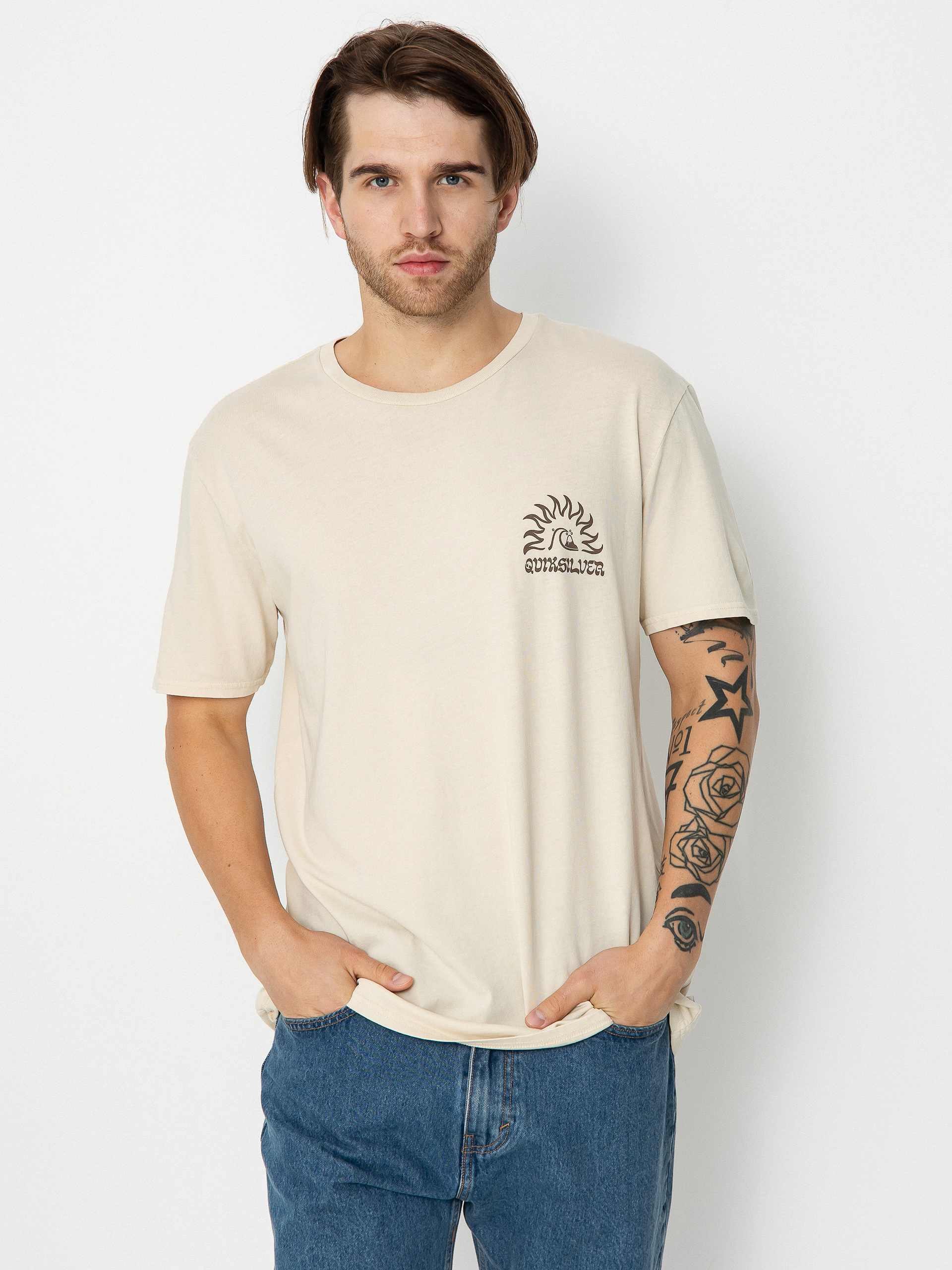 T-shirt Quiksilver Earthy Type (birch)