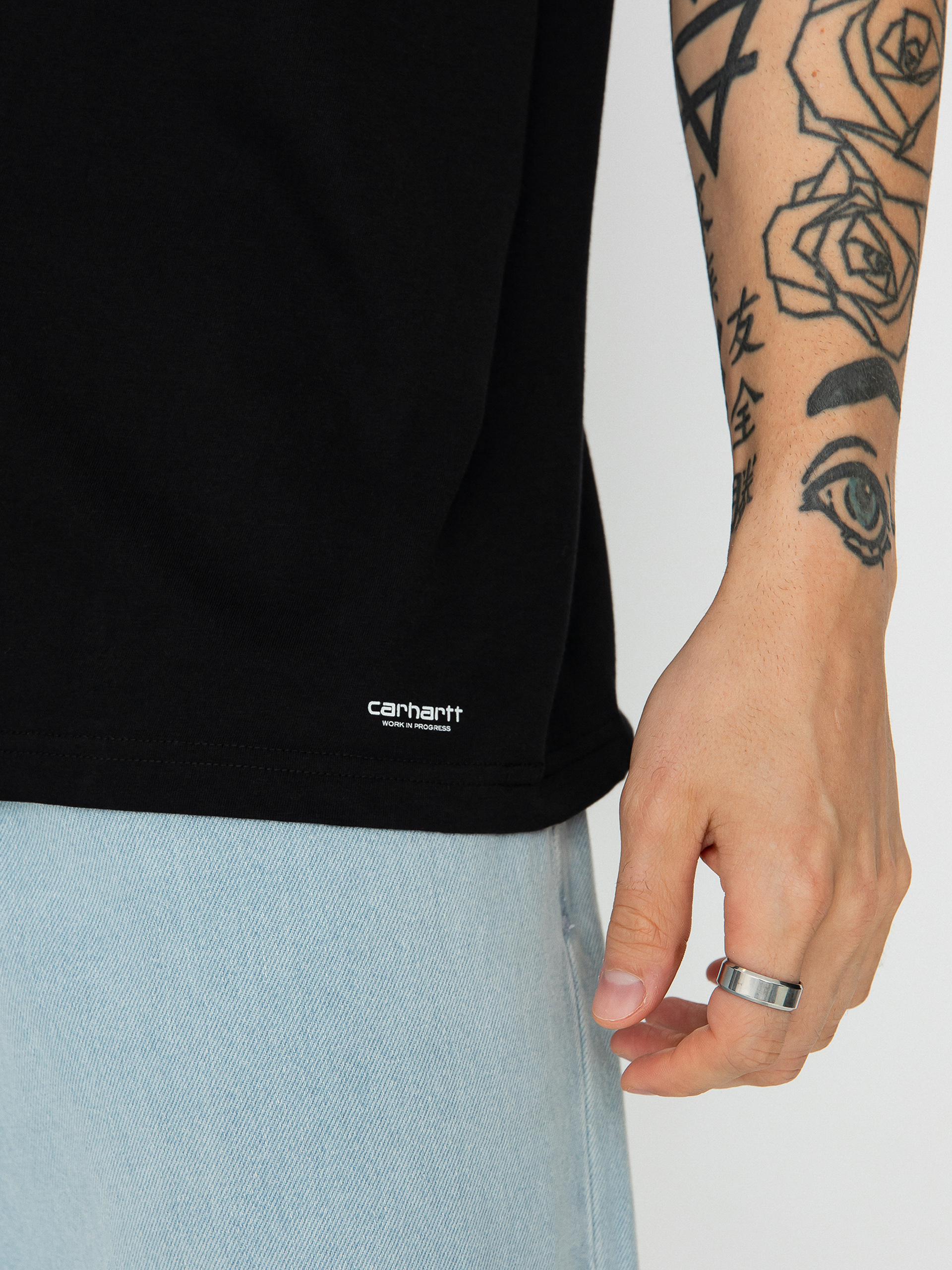 T-shirt Carhartt WIP Standard Crew Neck 2-pack (black black)