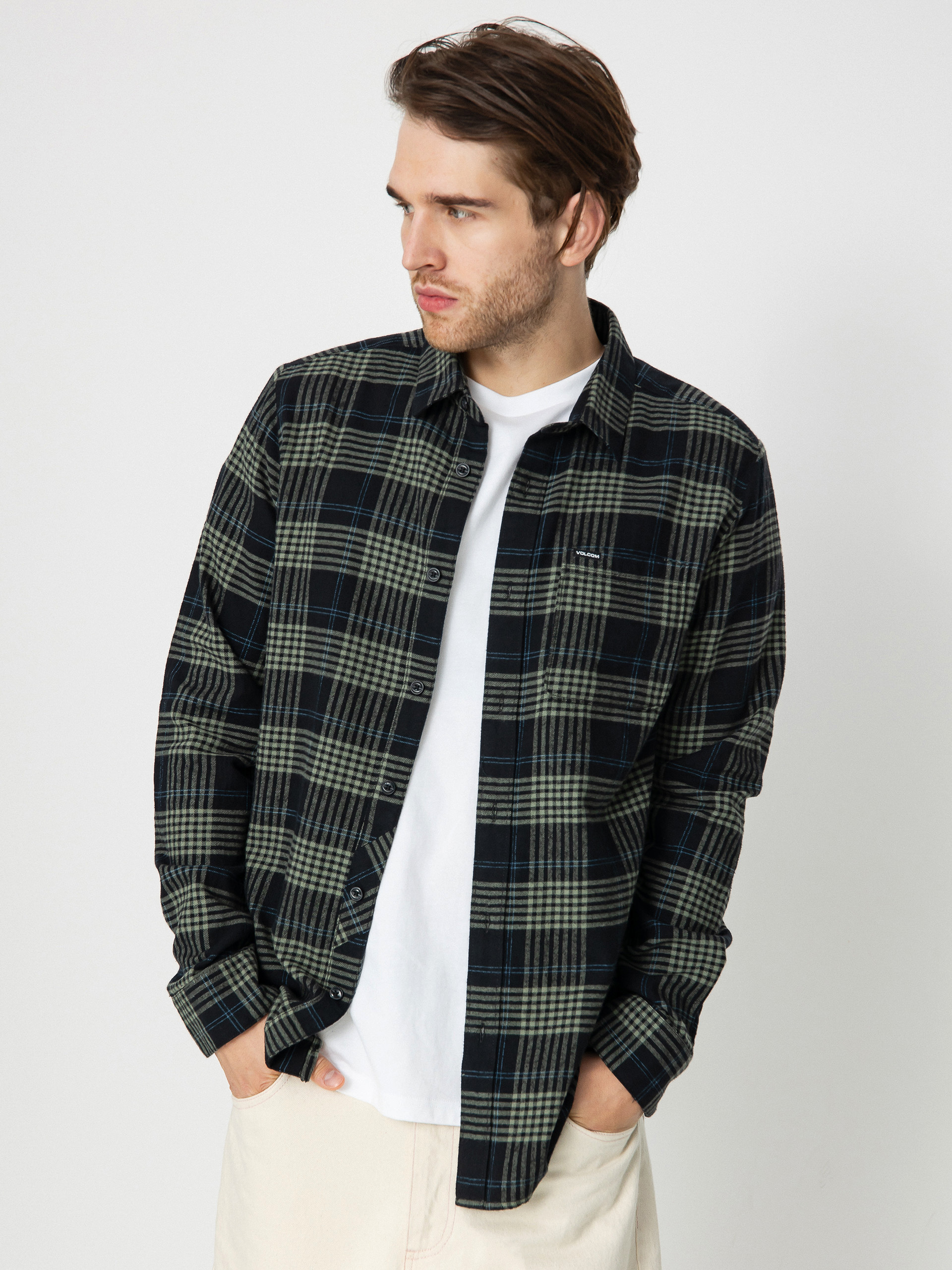 Koszula Volcom Caden Plaid Ls (black)