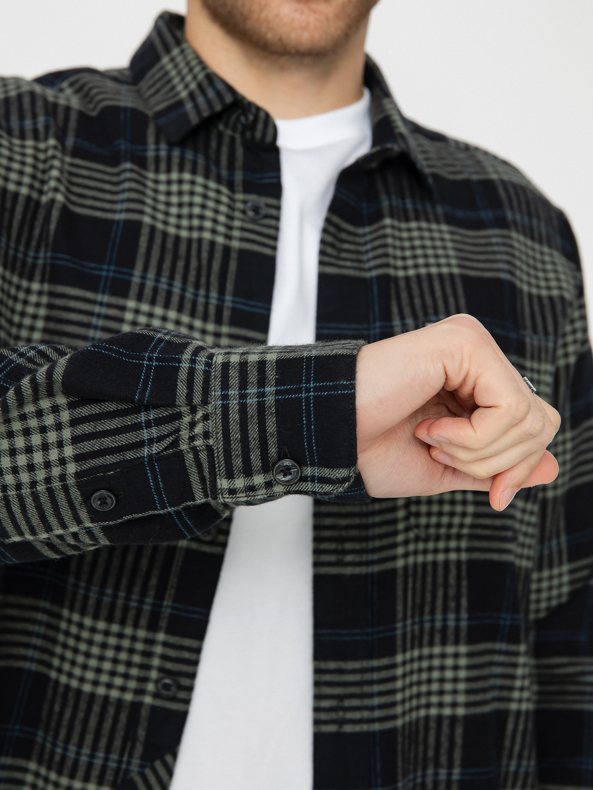 Koszula Volcom Caden Plaid Ls (black)