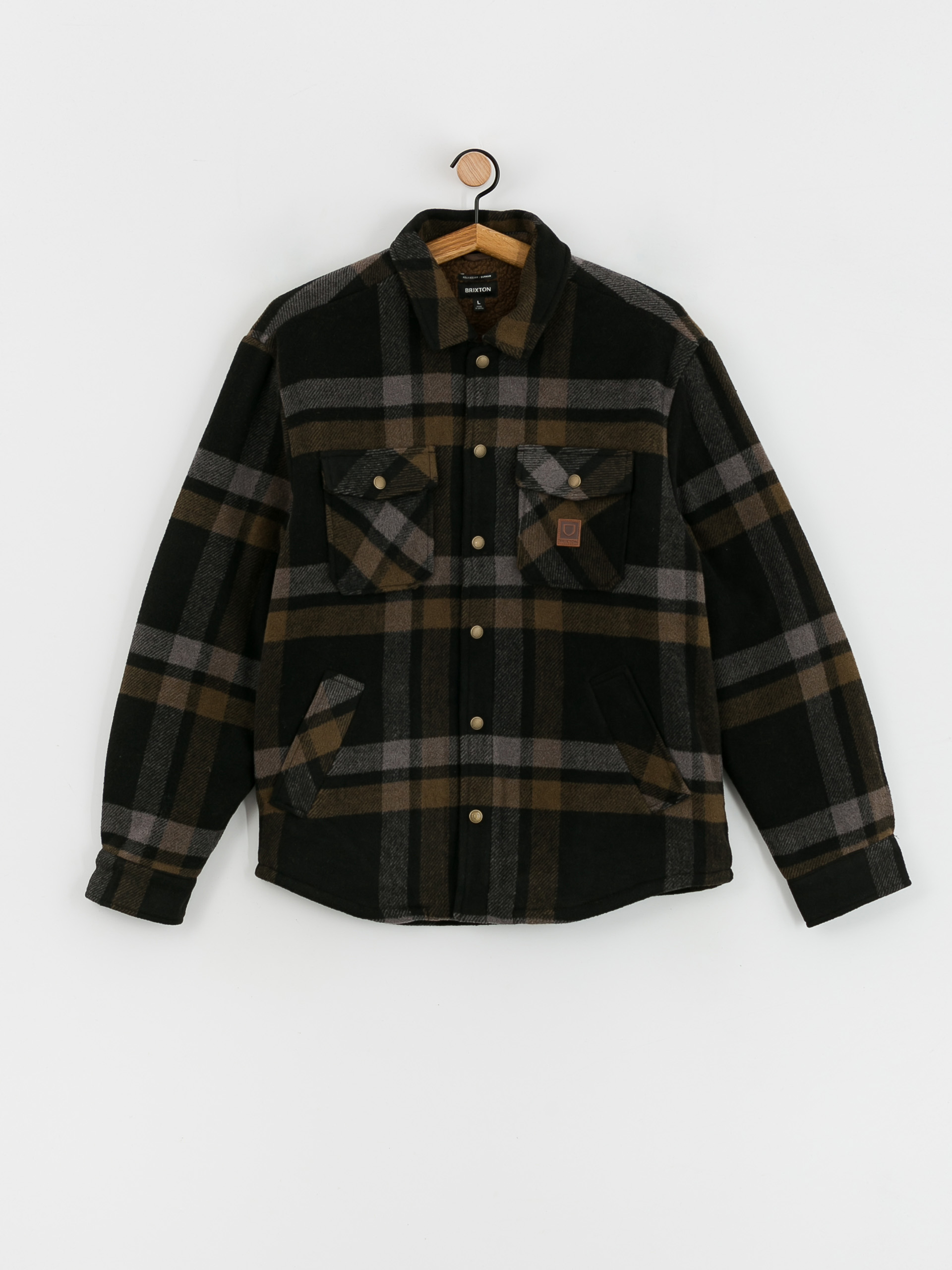 Kurtka Brixton Durham Lined (black/charcoal/desert palm)