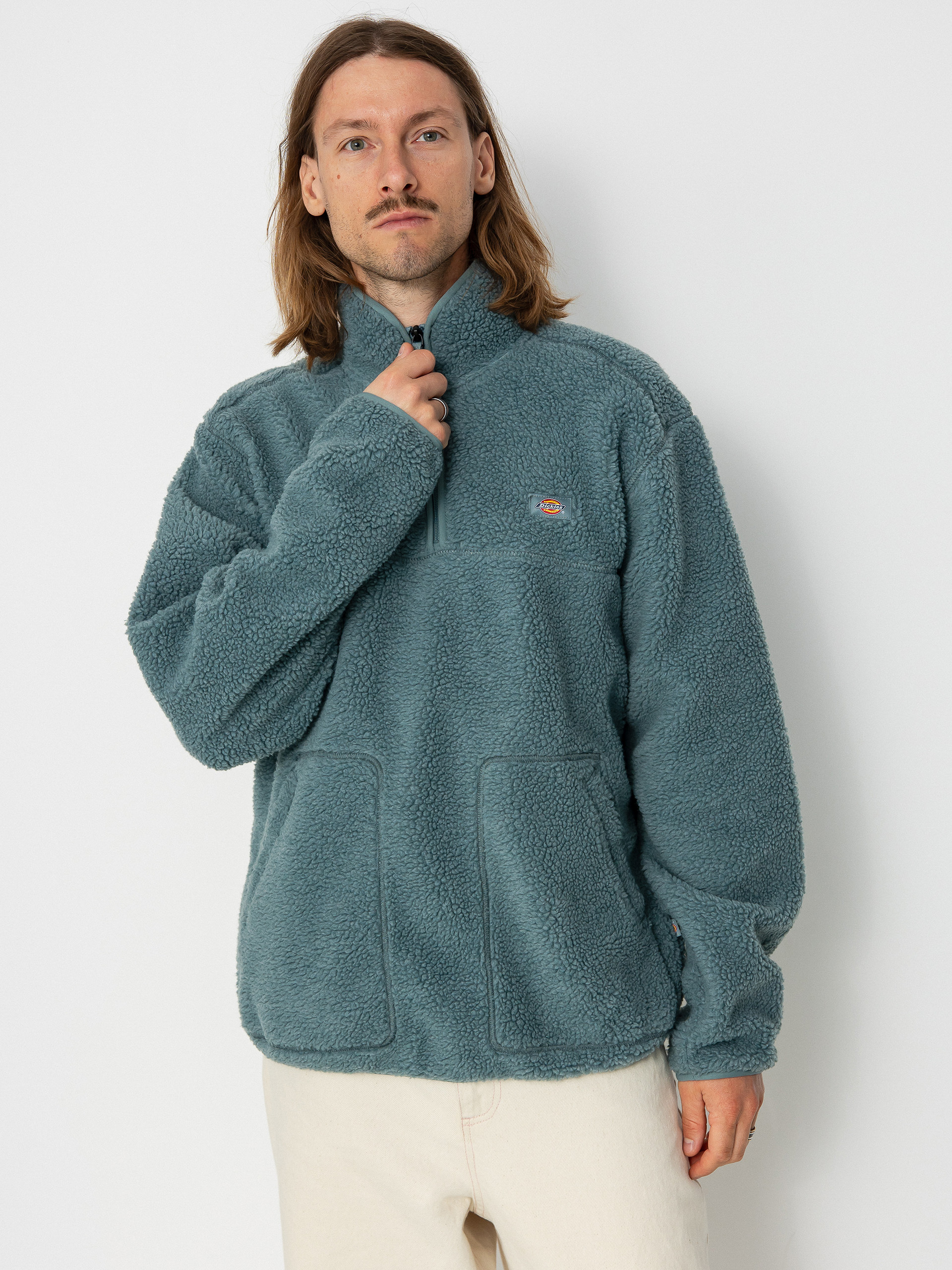 Męski Polar Dickies Mount Hope Quarter Zip (trooper)
