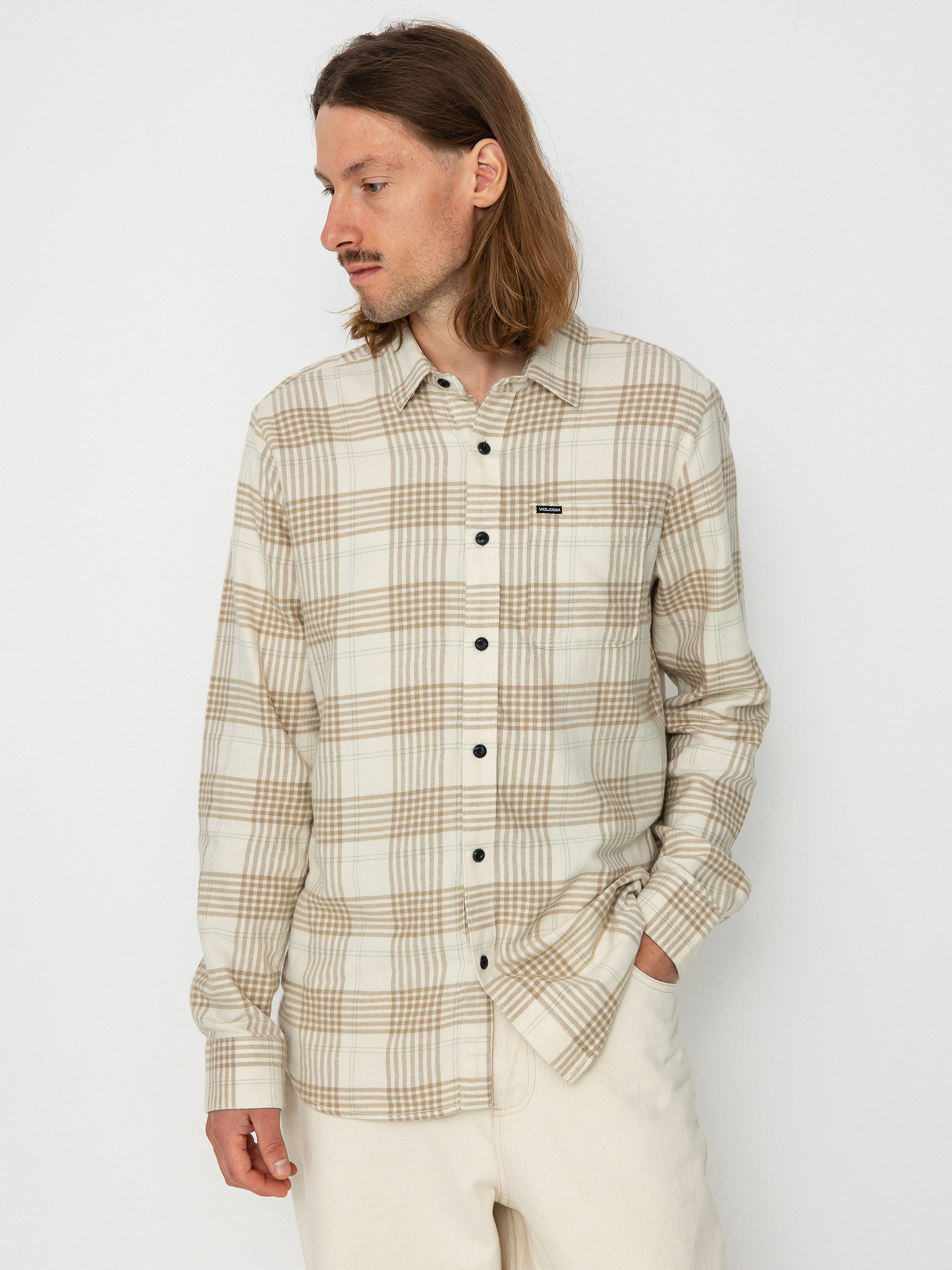 Koszula Volcom Caden Plaid Ls (dirty white)