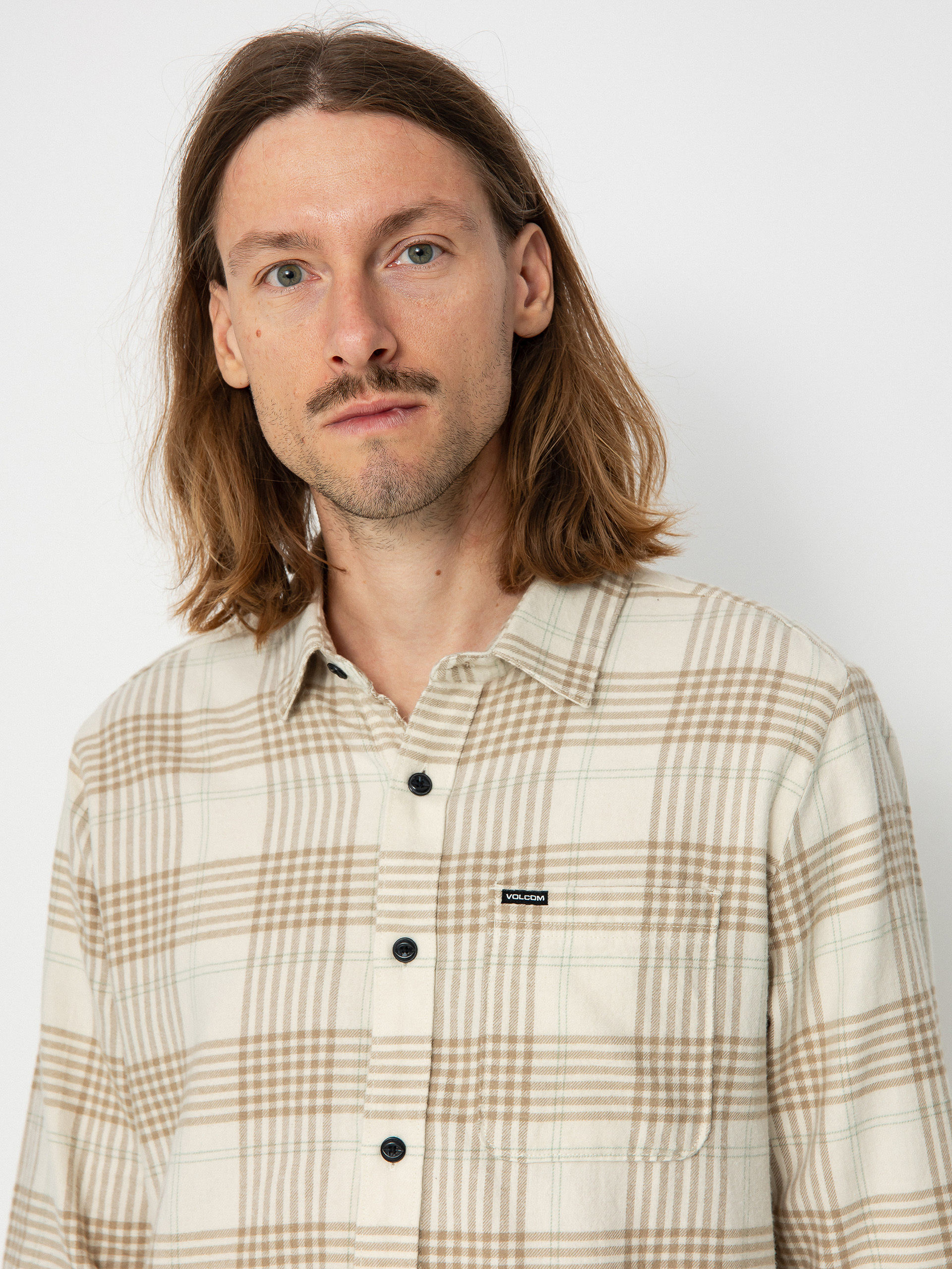 Koszula Volcom Caden Plaid Ls (dirty white)