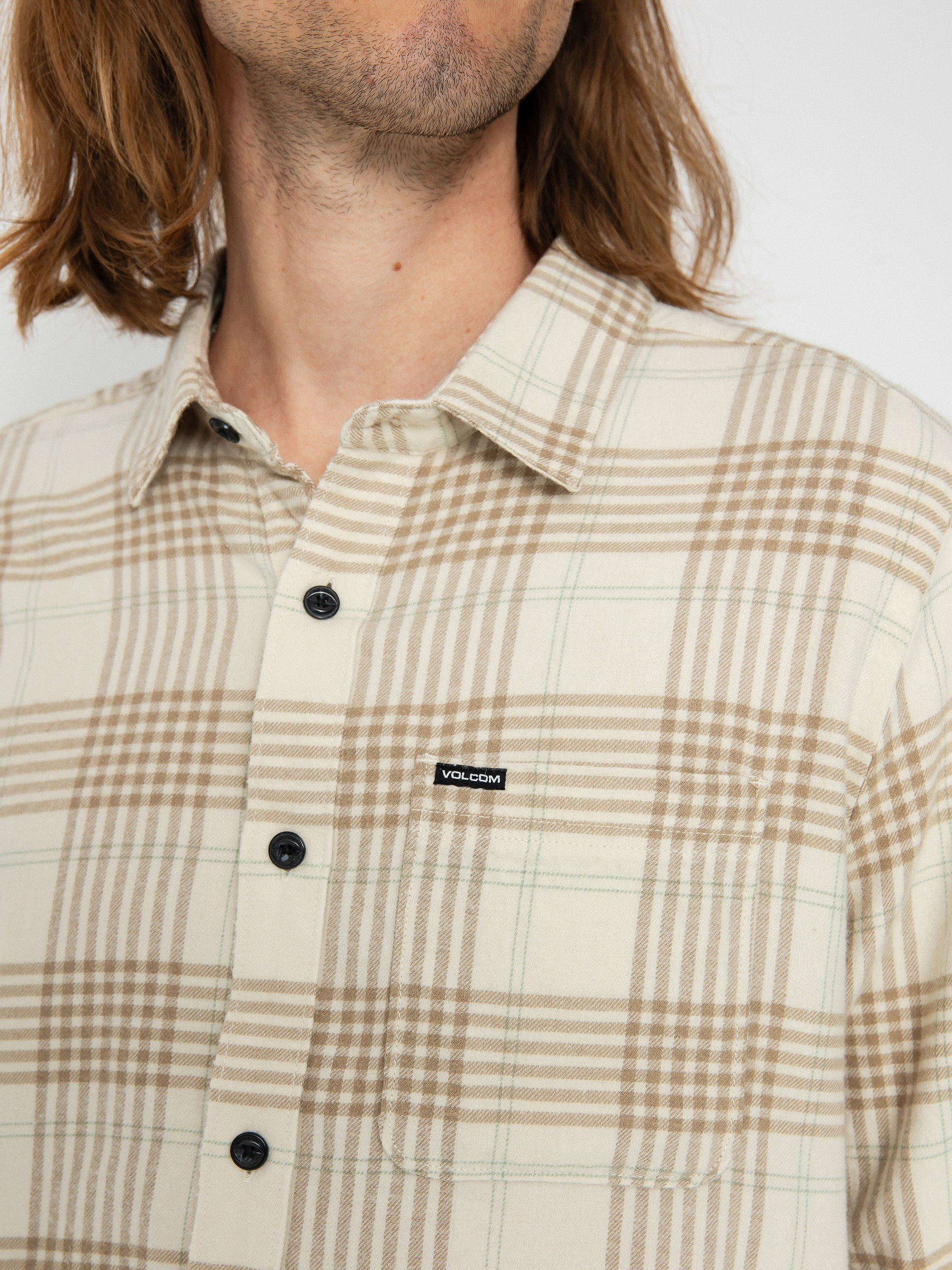 Koszula Volcom Caden Plaid Ls (dirty white)