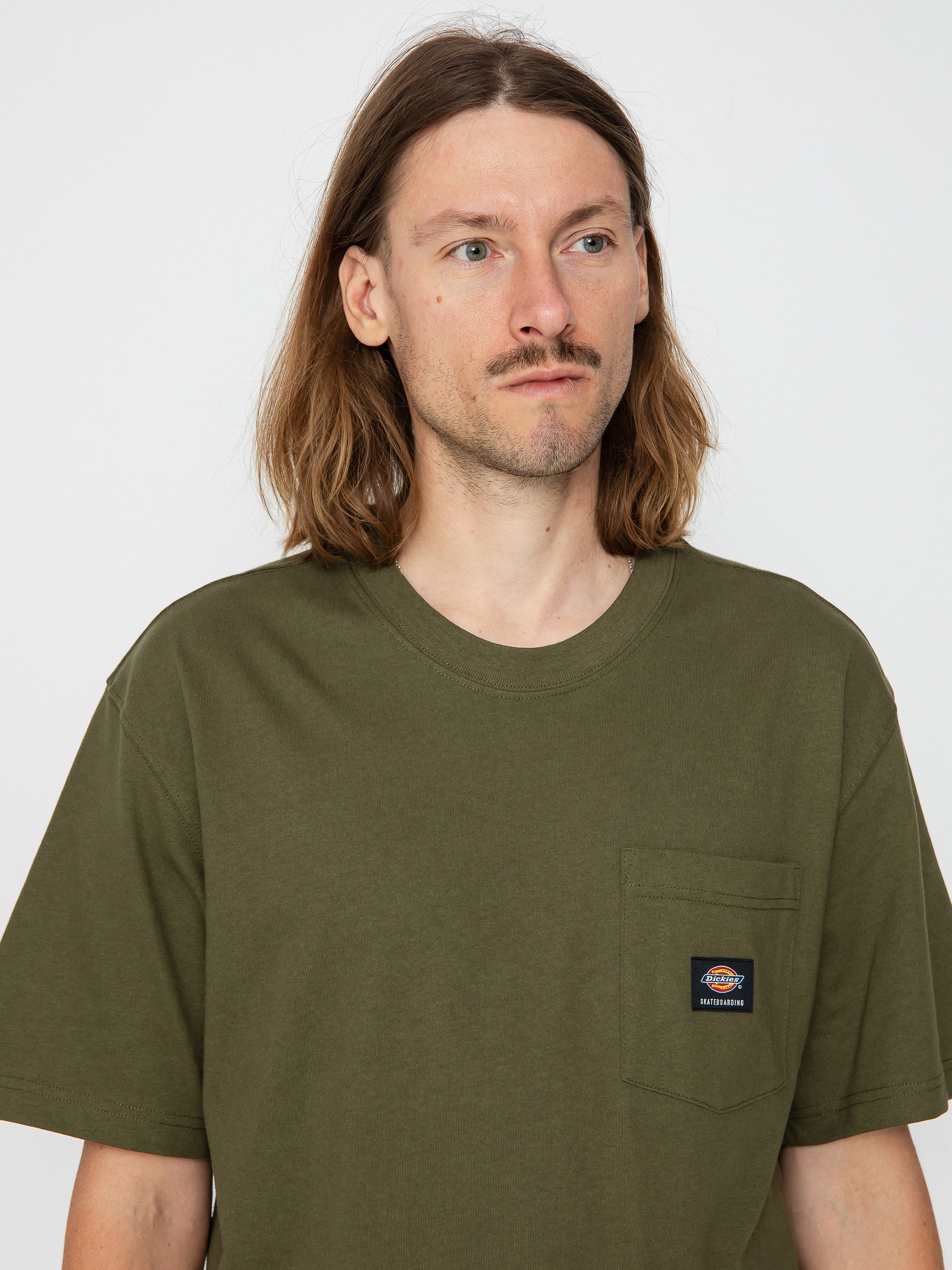 T-shirt Dickies Mount Vista Pocket (dark olive)