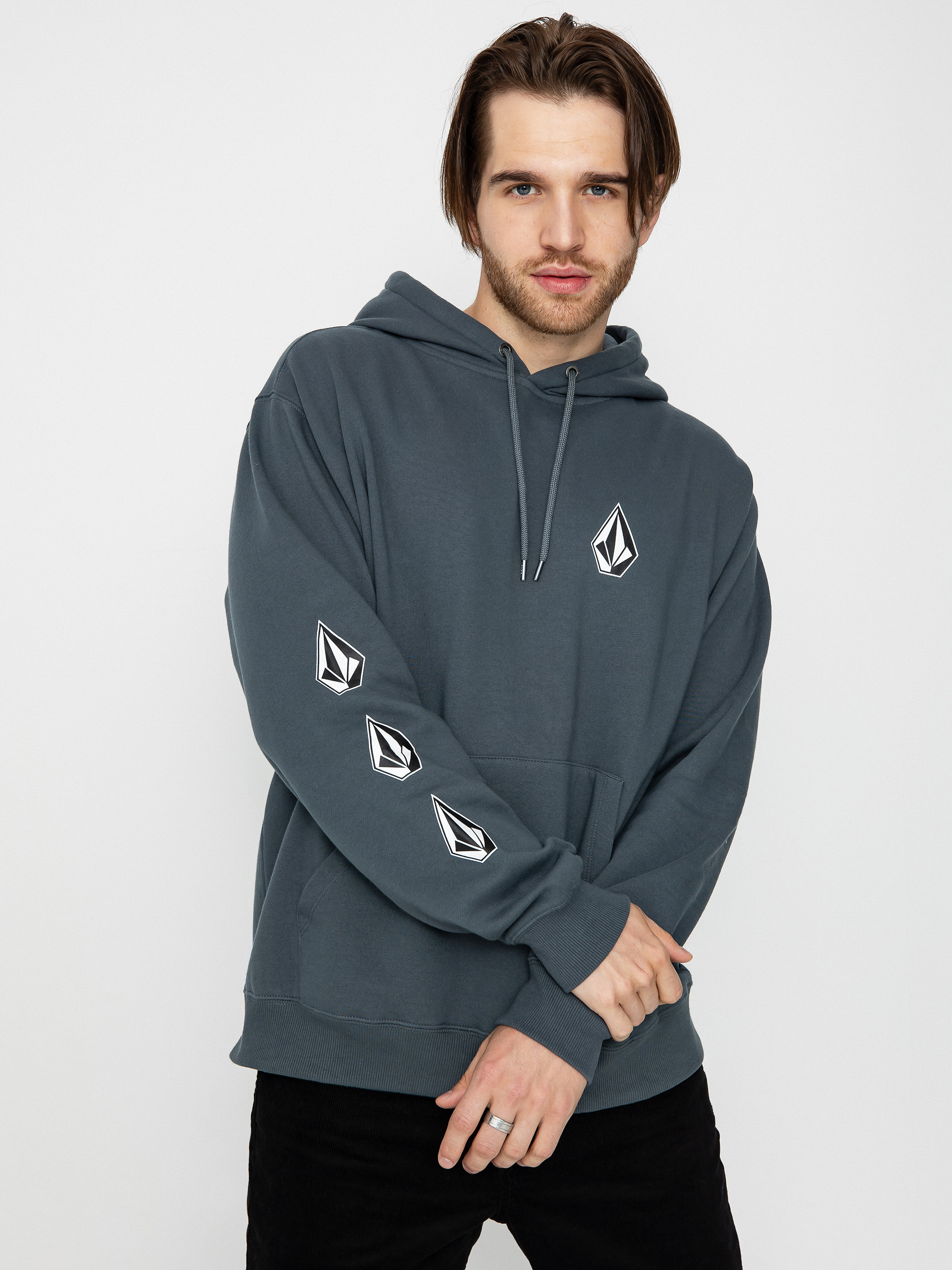 Bluza z kapturem Volcom Iconic Stone HD (dark slate)
