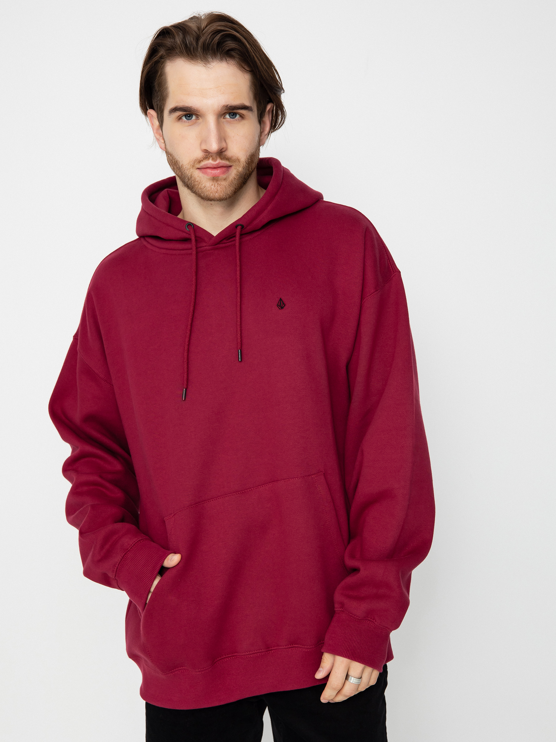 Bluza z kapturem Volcom Single Stone HD (wine)