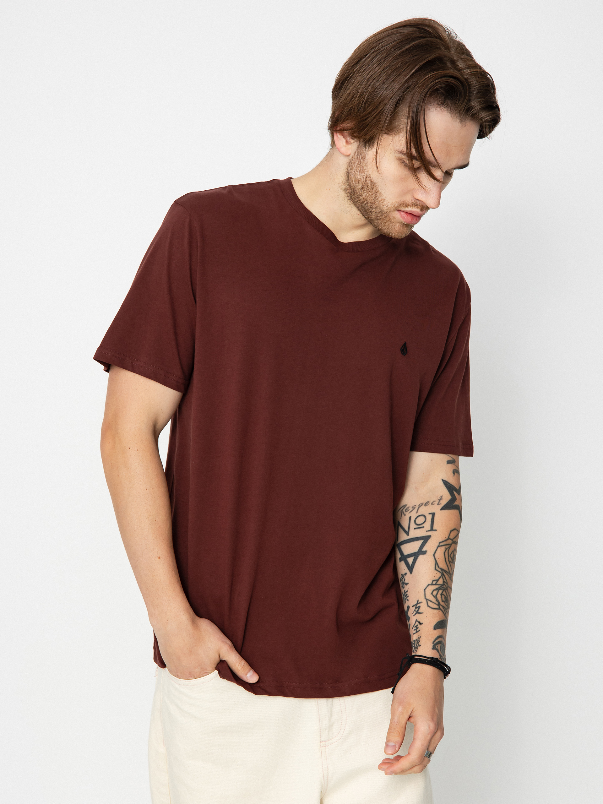 T-shirt Volcom Stone Blanks Bsc (bitter chocolate)