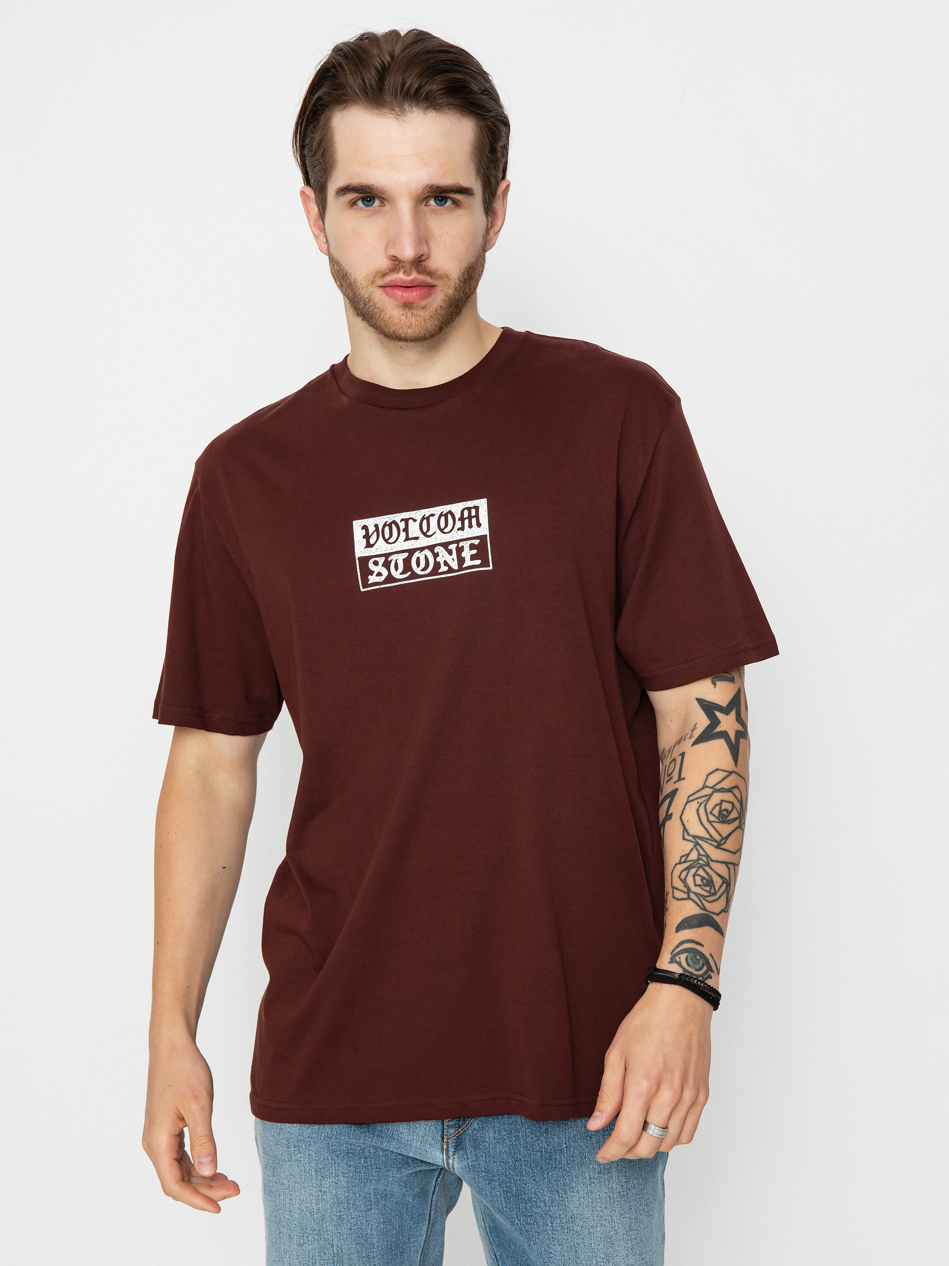 T-shirt Volcom Globstok Bsc (bitter chocolate)