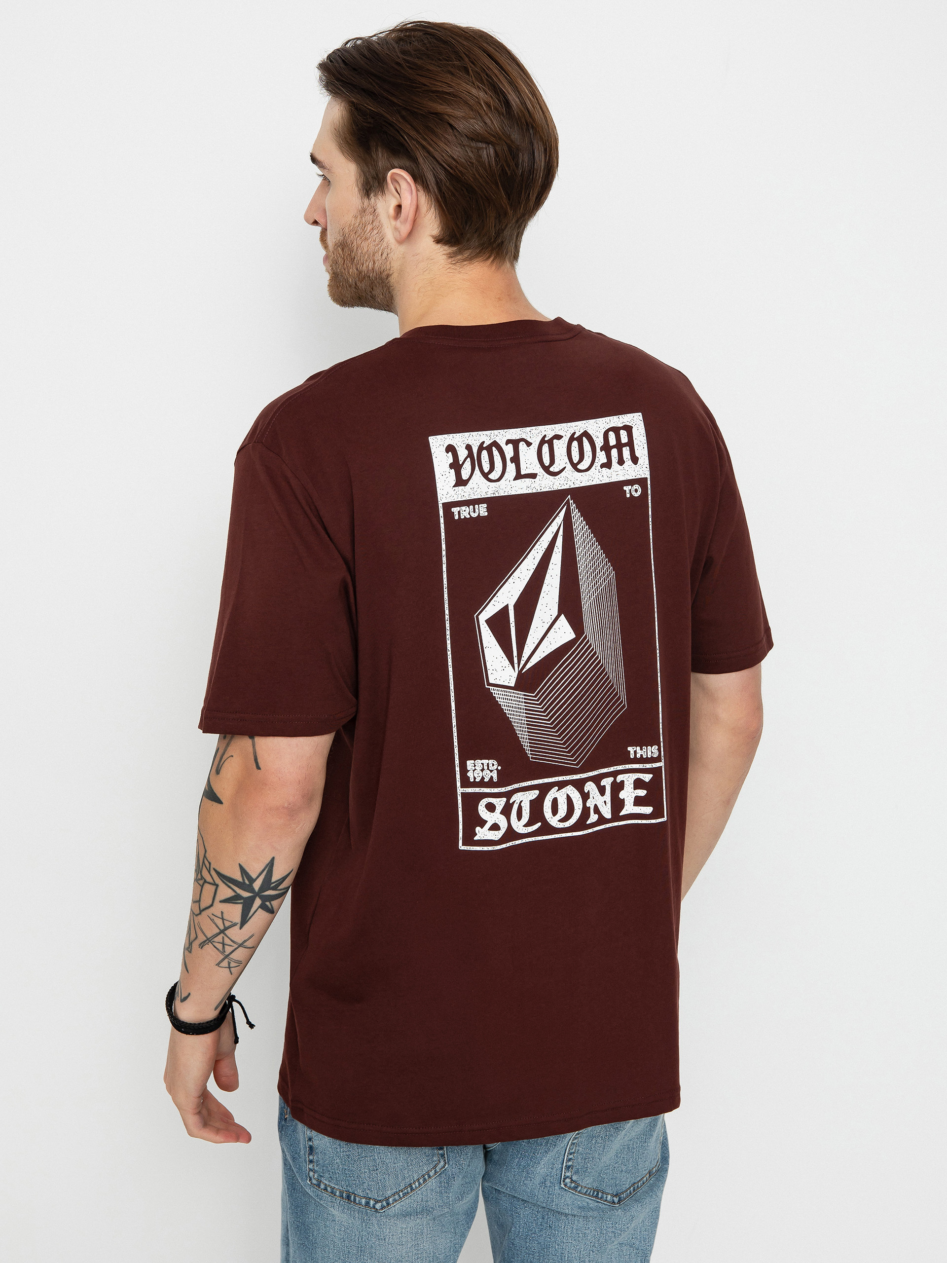 T-shirt Volcom Globstok Bsc (bitter chocolate)