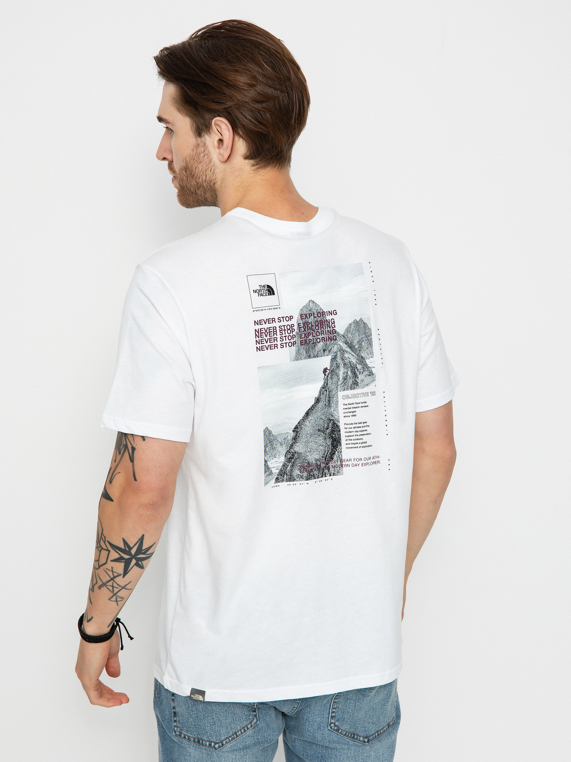 T-shirt The North Face Collage (tnf white/boysenberry)