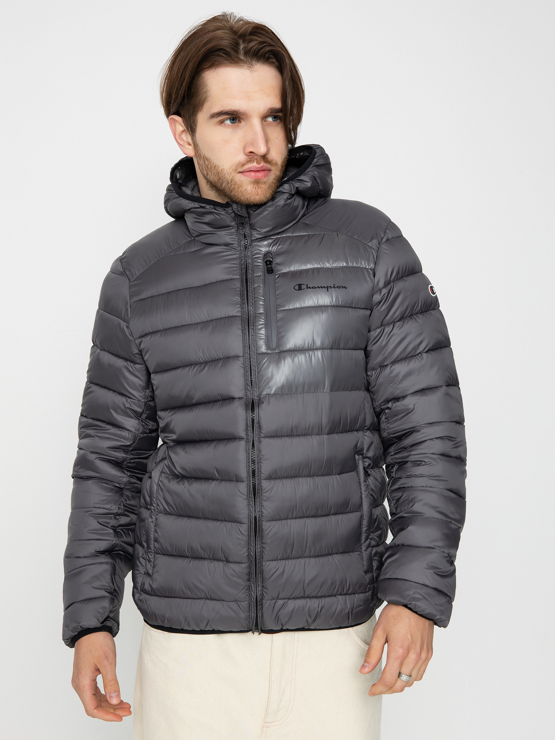 Kurtka Champion Legacy Hooded Jacket 219184 (ebn/nbk)