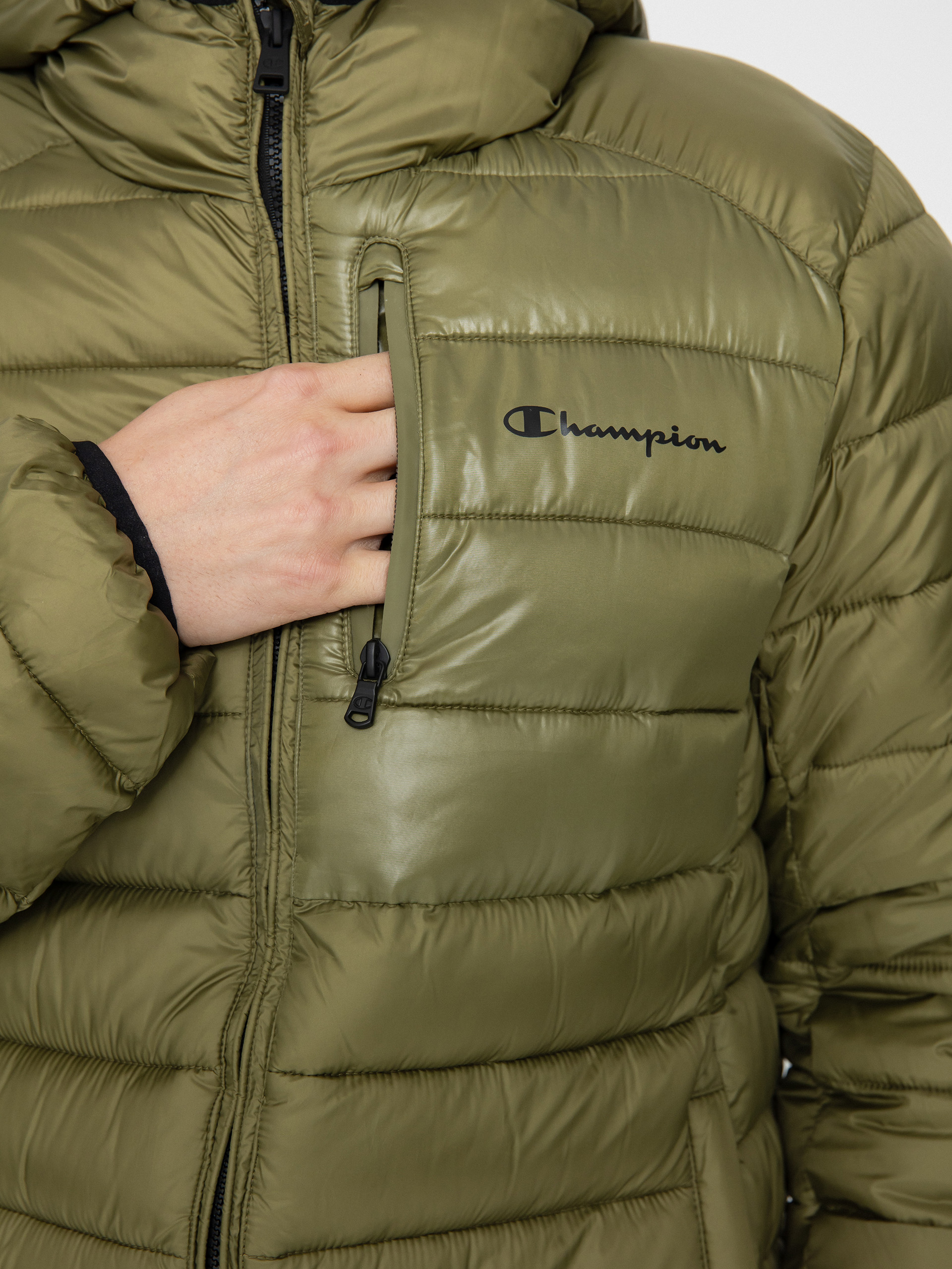 Kurtka Champion Legacy Hooded Jacket 219184 (cpo/nbk)