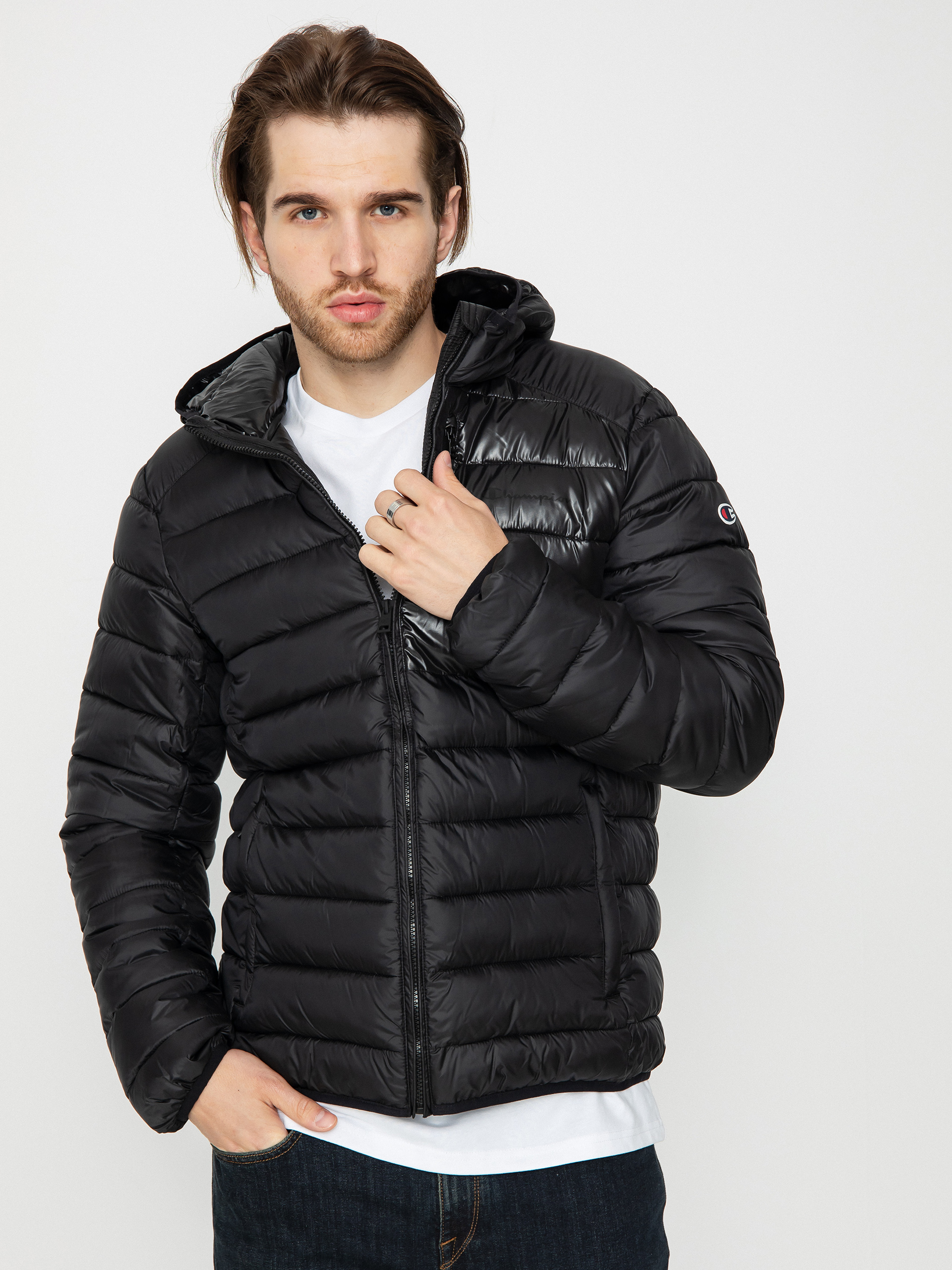 Kurtka Champion Legacy Hooded Jacket 219184 (nbk/nbk)