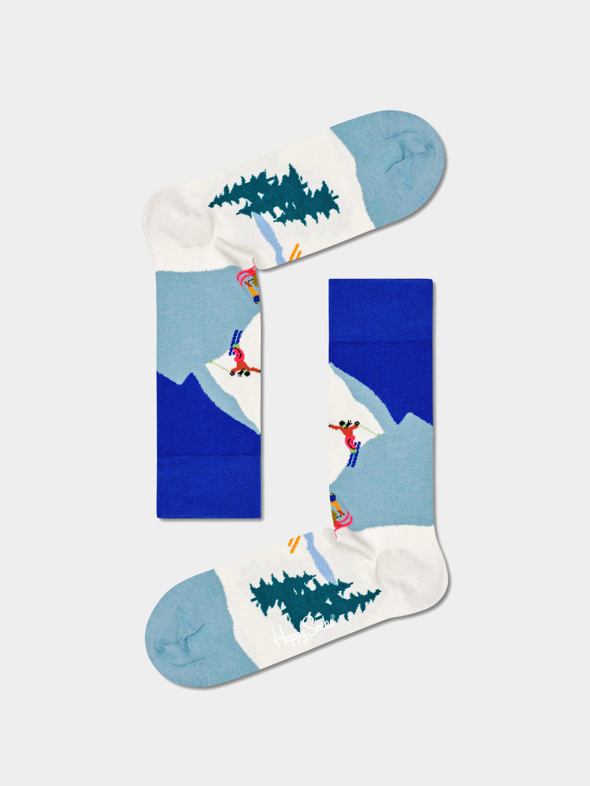 Skarpetki Happy Socks Downhill Skiing (blue/white)