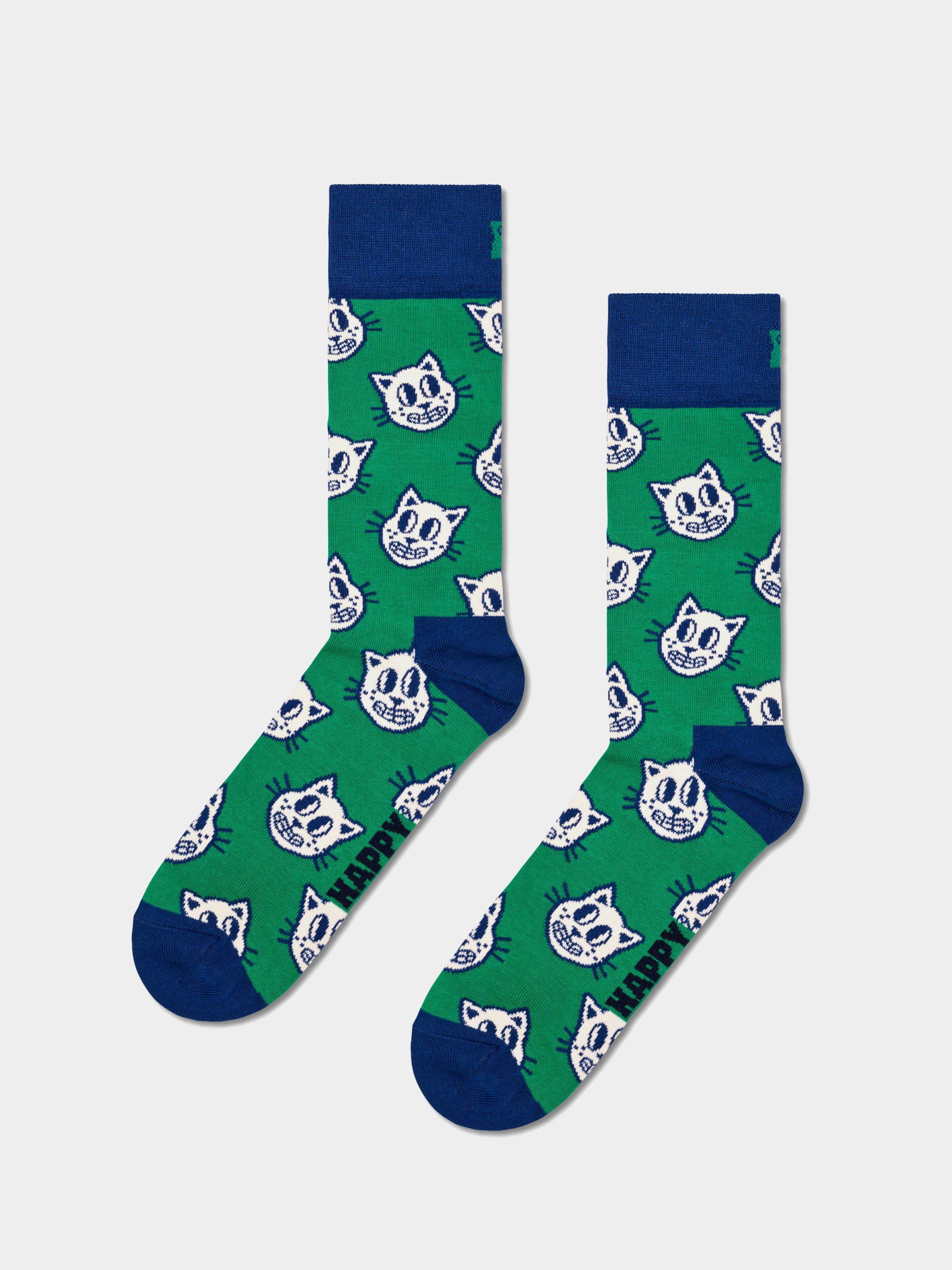 Skarpetki Happy Socks Cat (green)