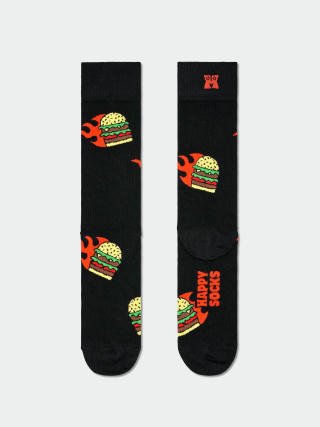 Skarpetki Happy Socks Flaming Burger (black)