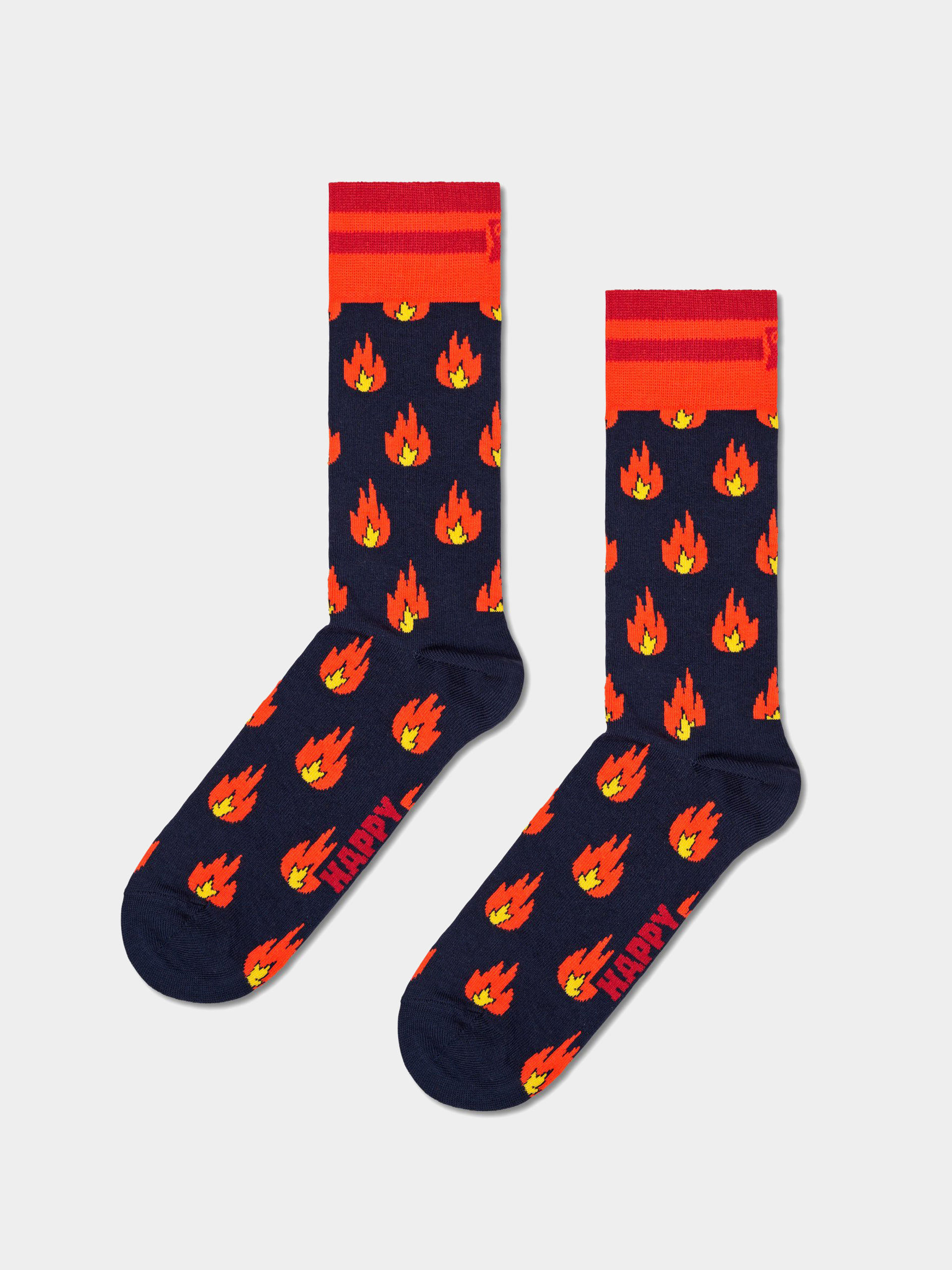 Skarpetki Happy Socks Flames (navy/orange)
