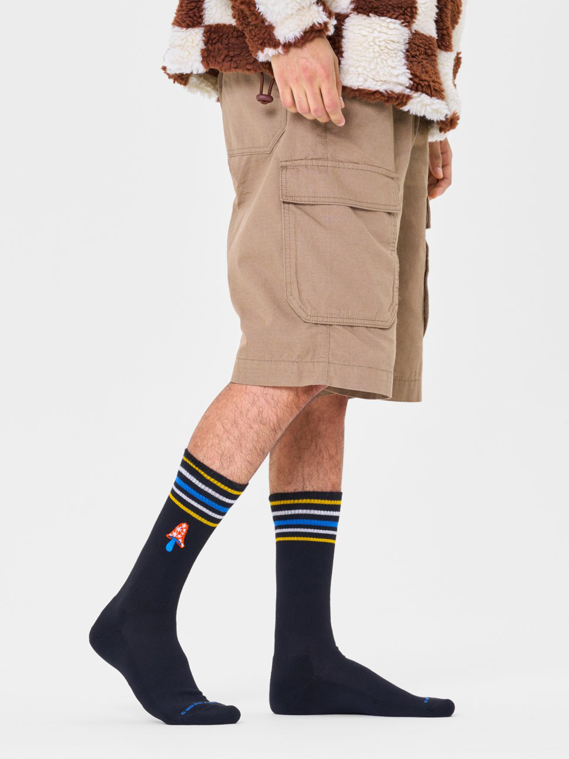 Skarpetki Happy Socks Fungi's Gonna Funky Crew (black)