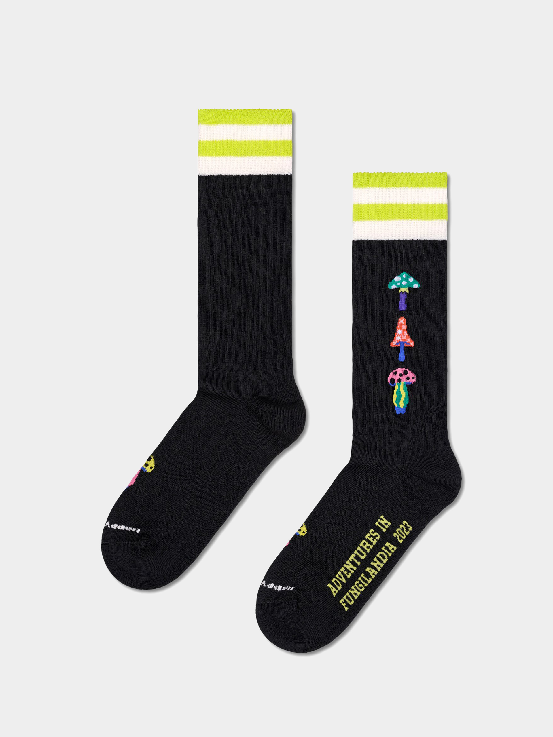 Skarpetki Happy Socks Fungilandia 2023 Crew (black)