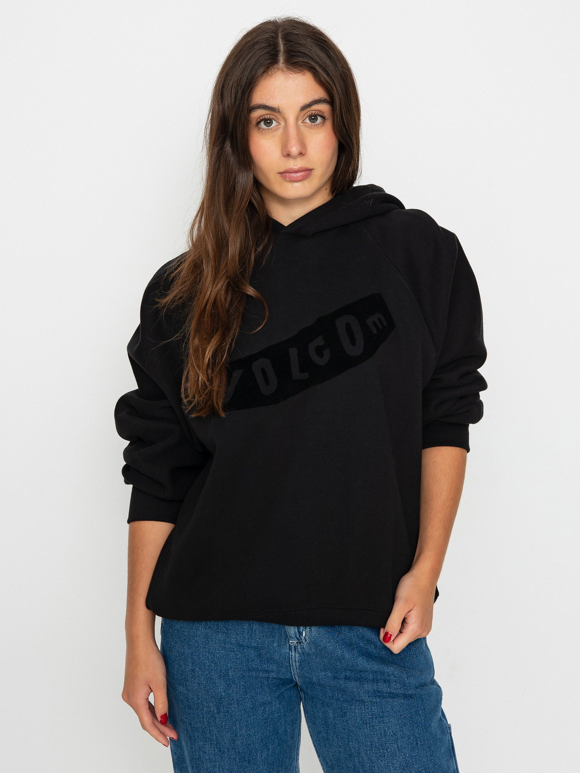 Bluza z kapturem Volcom Pistol HD Wmn (black)