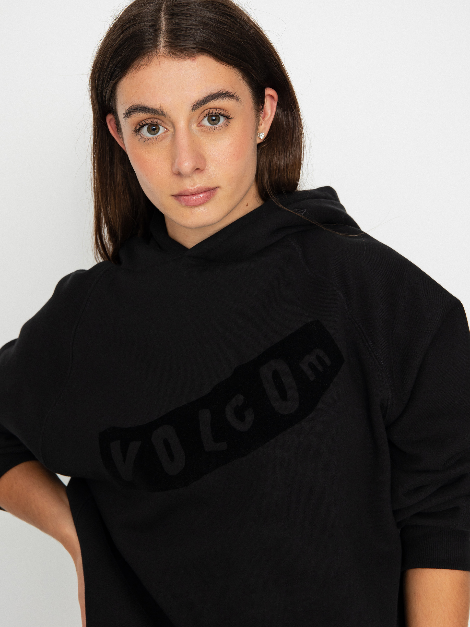 Bluza z kapturem Volcom Pistol HD Wmn (black)