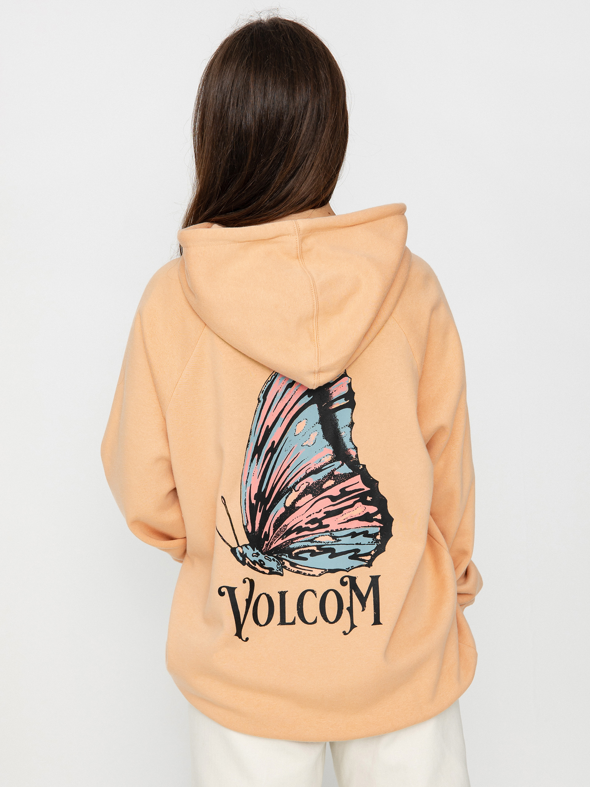 Bluza z kapturem Volcom Truly Stoked Bf HD Wmn (clay)
