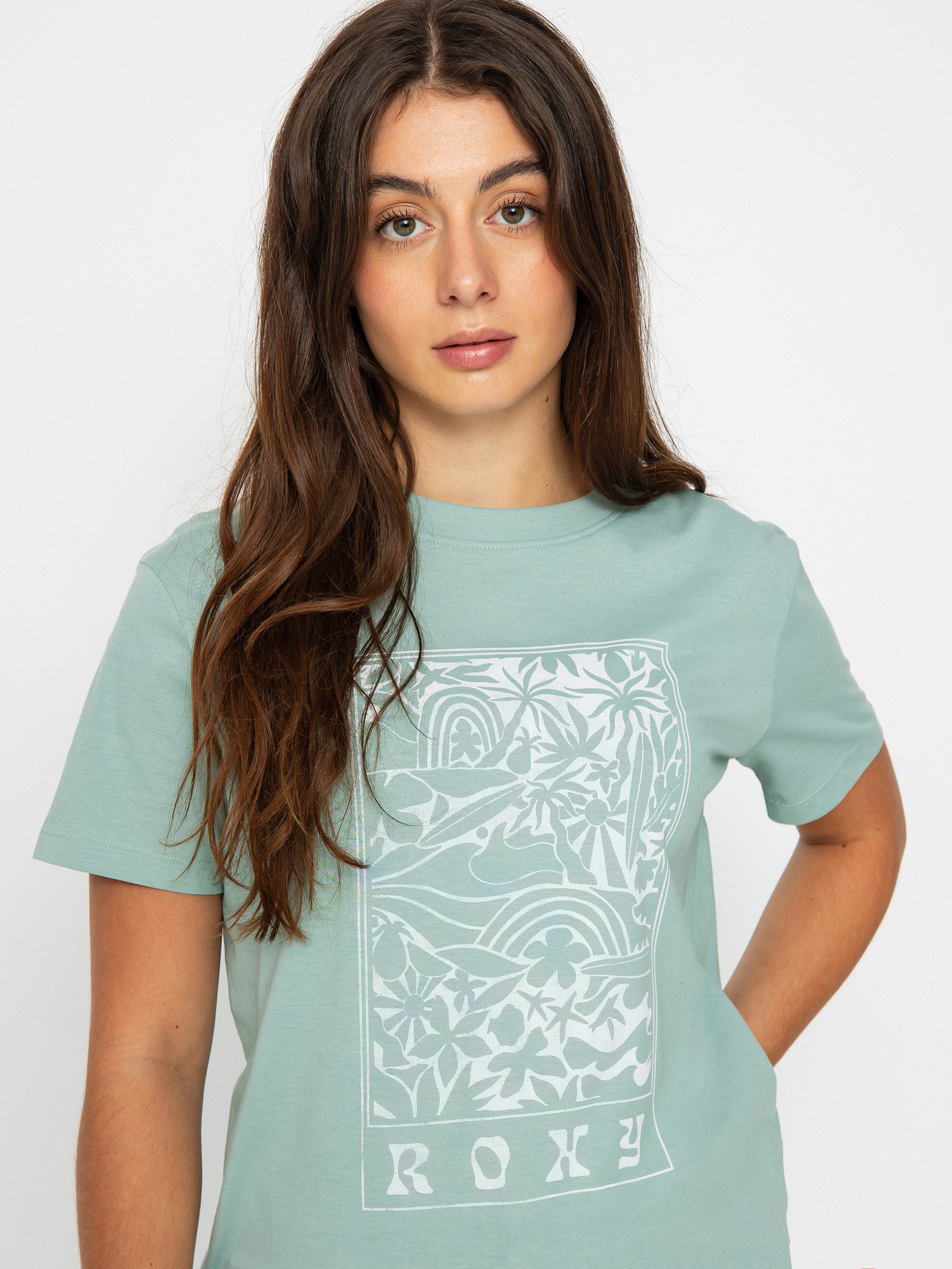 T-shirt Roxy The Beach Sand Wmn (blue surf)