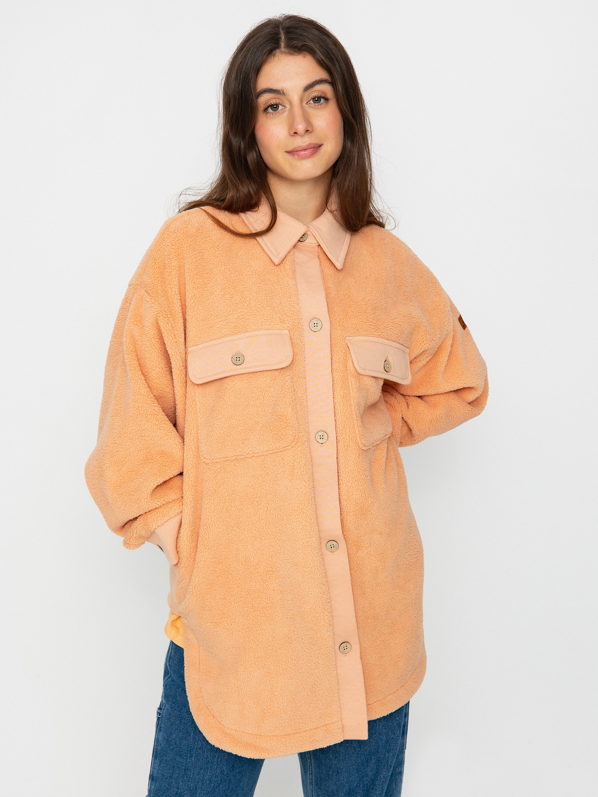 Kurtka Roxy Switch Up Sherpa Wmn (dusty coral)