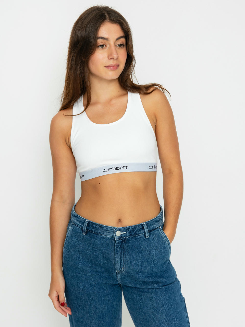 Top Carhartt WIP Script Racer Tank Wmn (white)