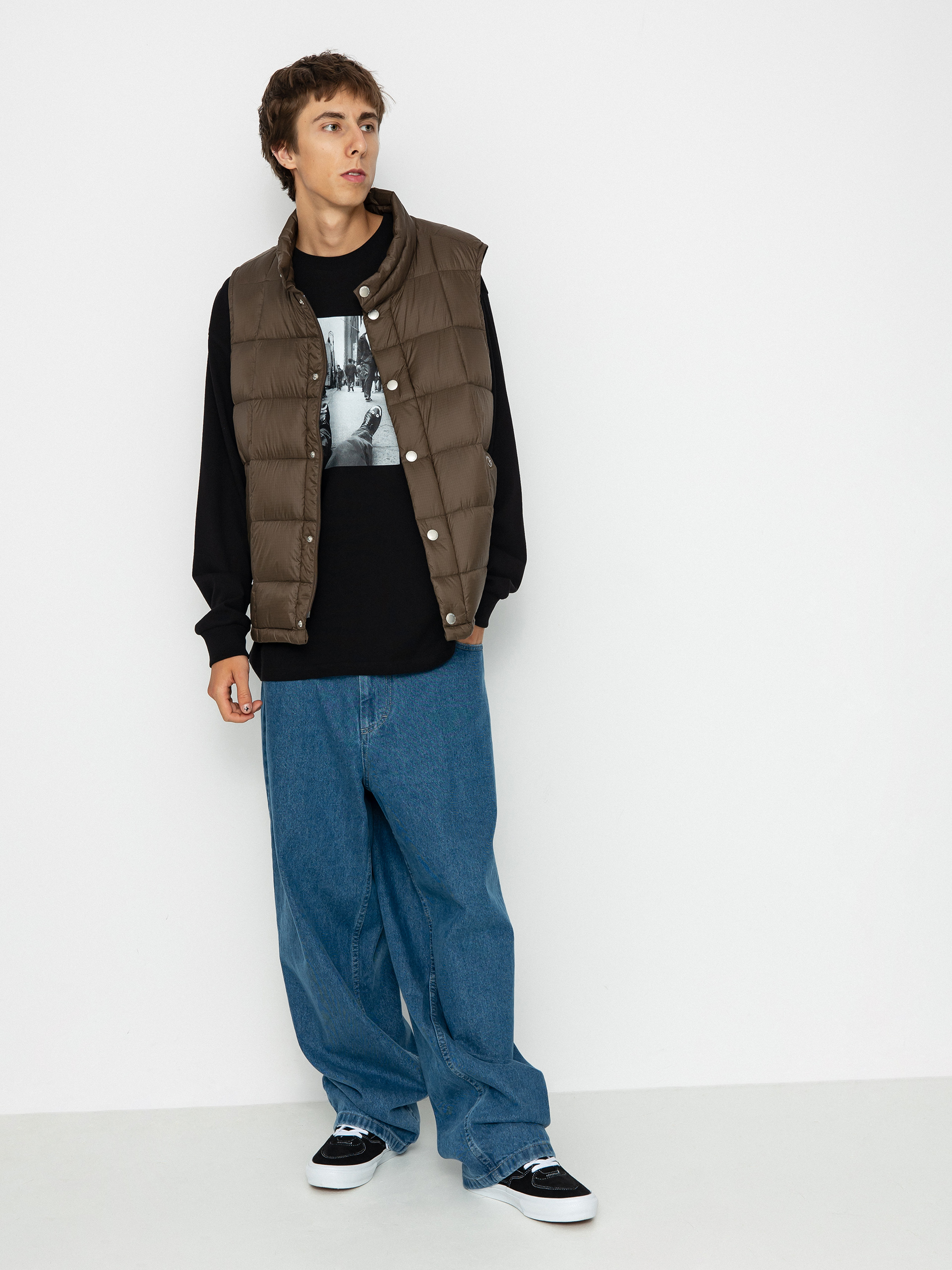 Kamizelka Polar Skate Lightweight Puffer Vest - brązowy (brown)