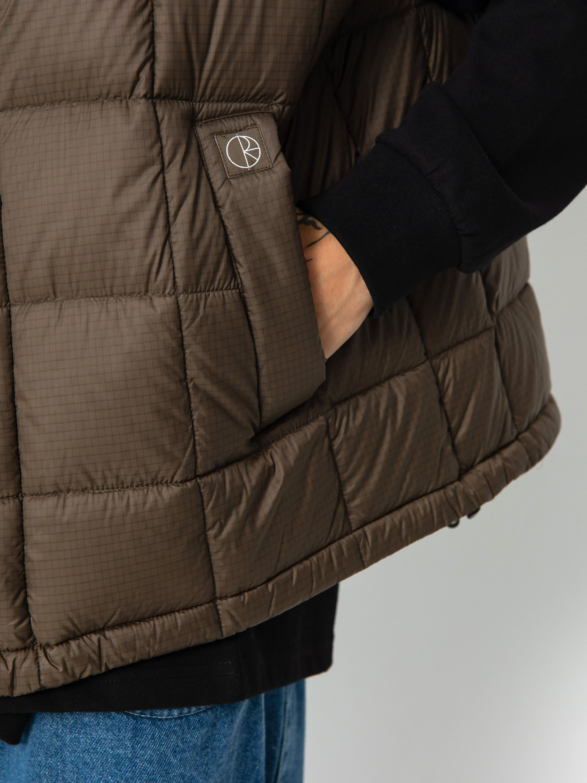 Kamizelka Polar Skate Lightweight Puffer Vest (brown)