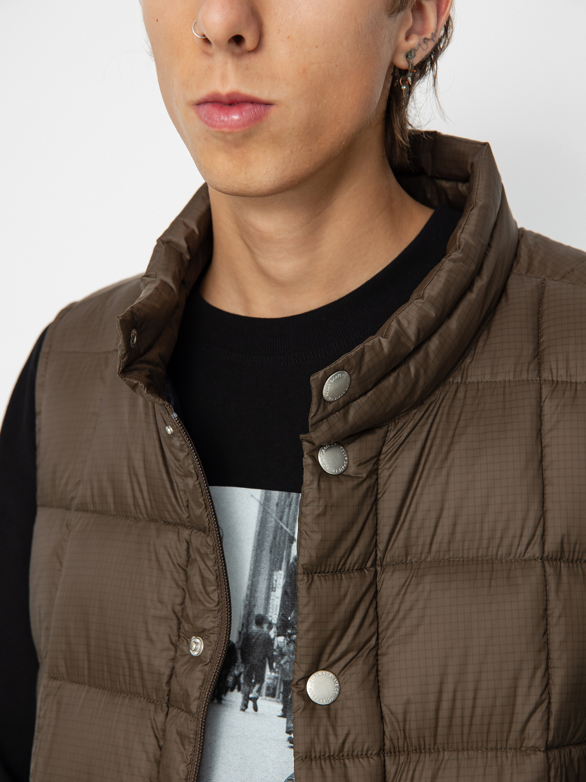 Kamizelka Polar Skate Lightweight Puffer Vest (brown)