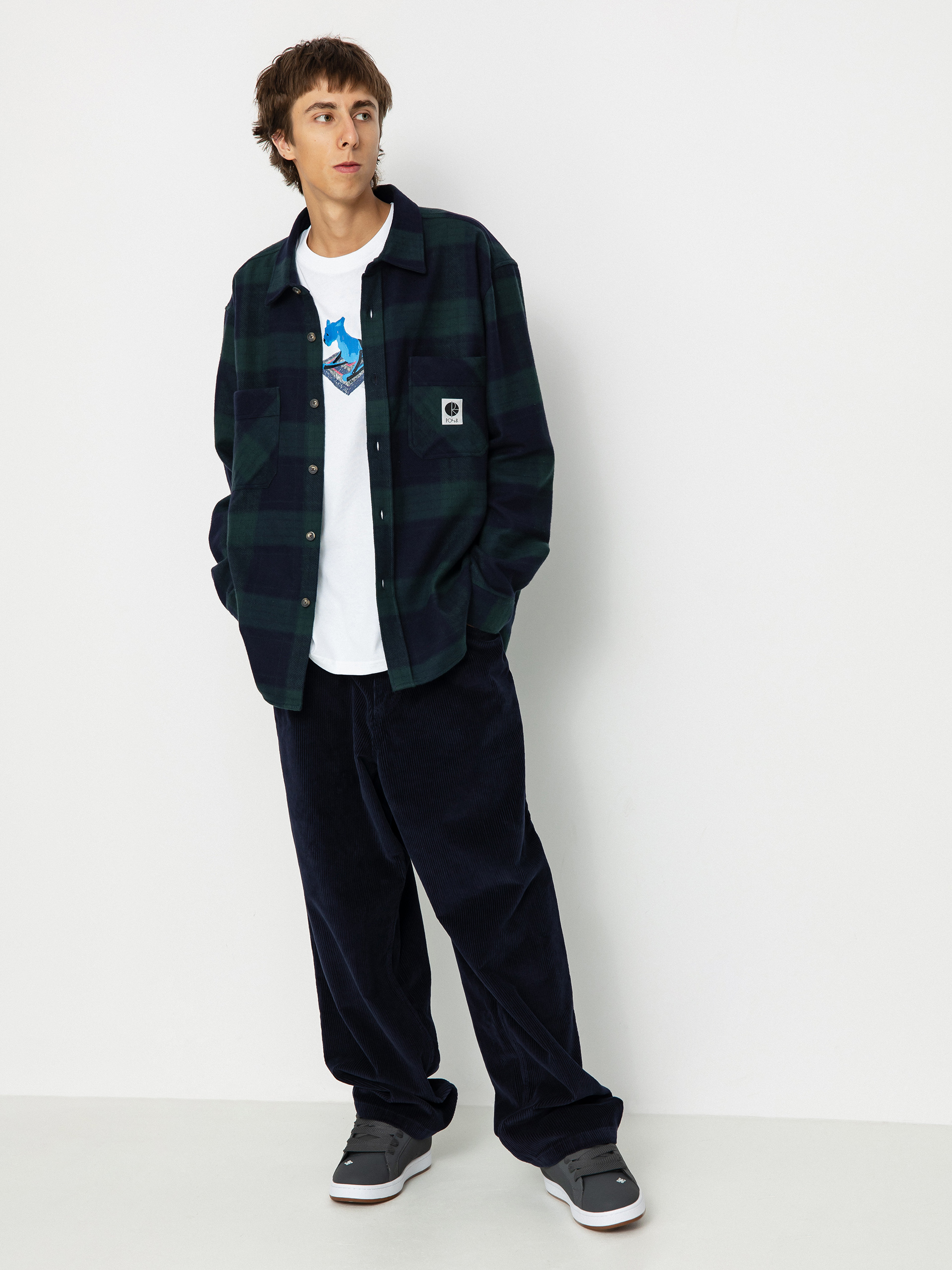 Koszula Polar Skate Mike Flannel (navy/teal)