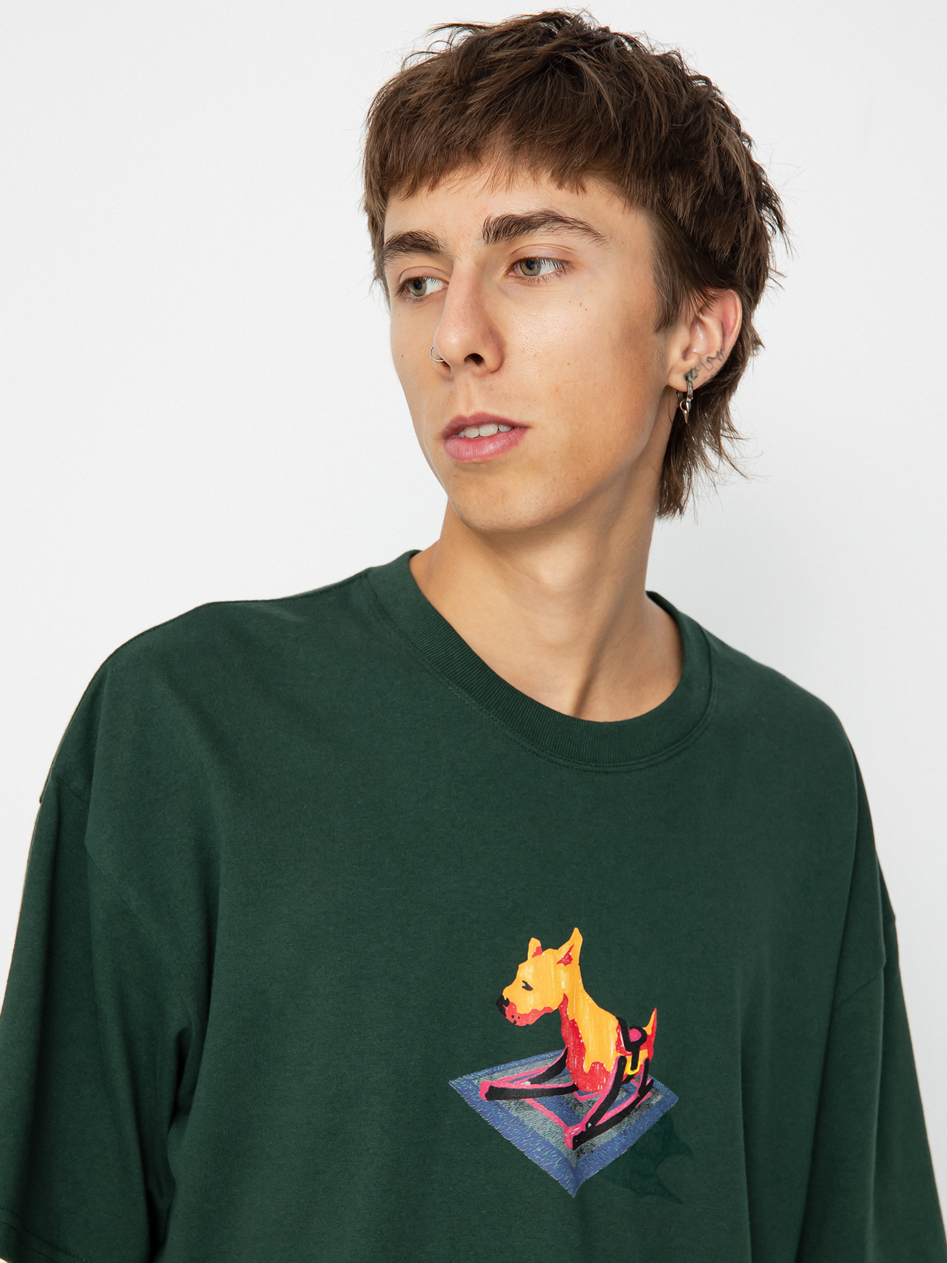 T-shirt Polar Skate Dog - zielony (dark green) T-shirt Polar Skate Dog - zielony (dark green)