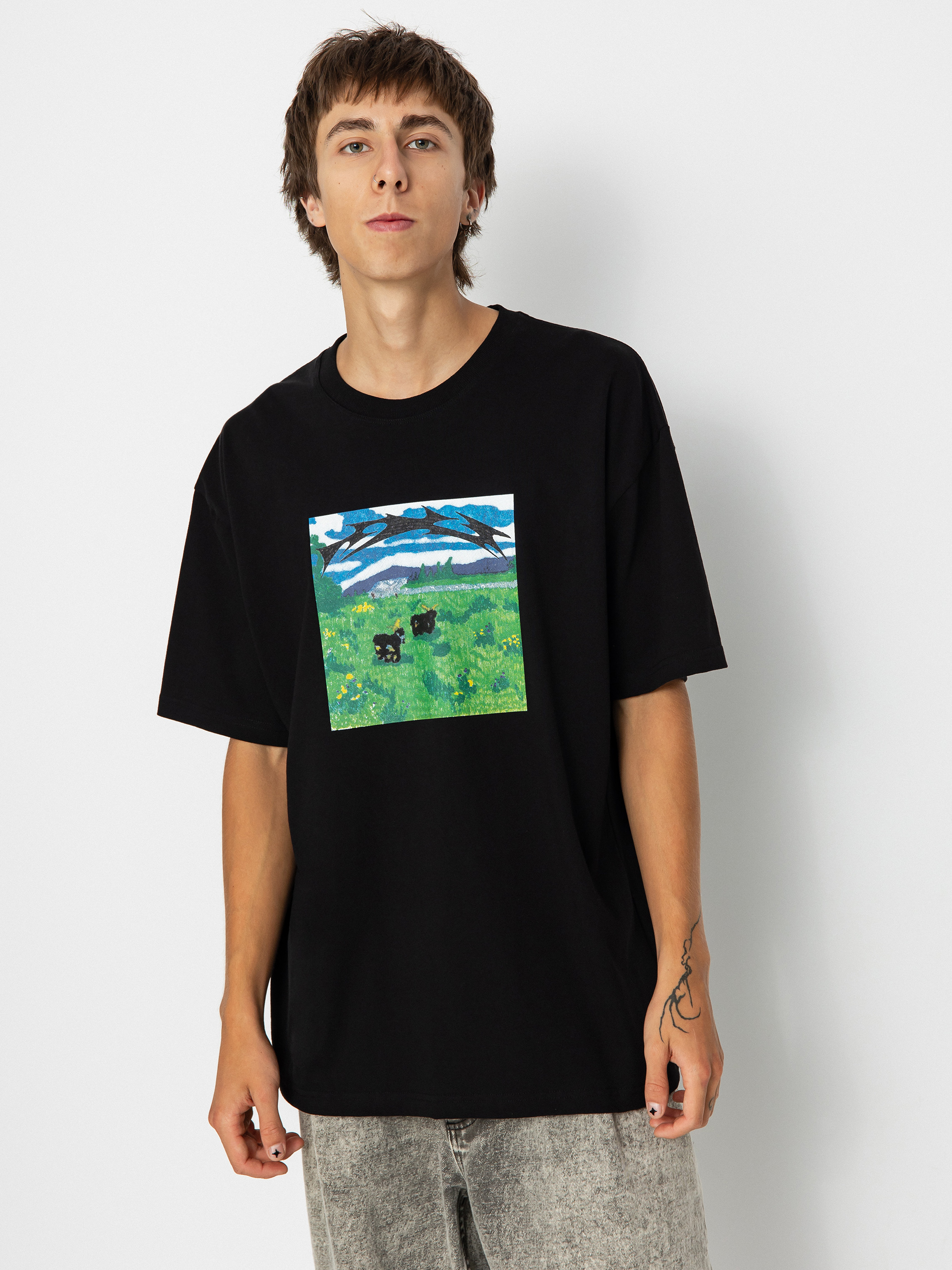 T-shirt Polar Skate Meeeh (black)