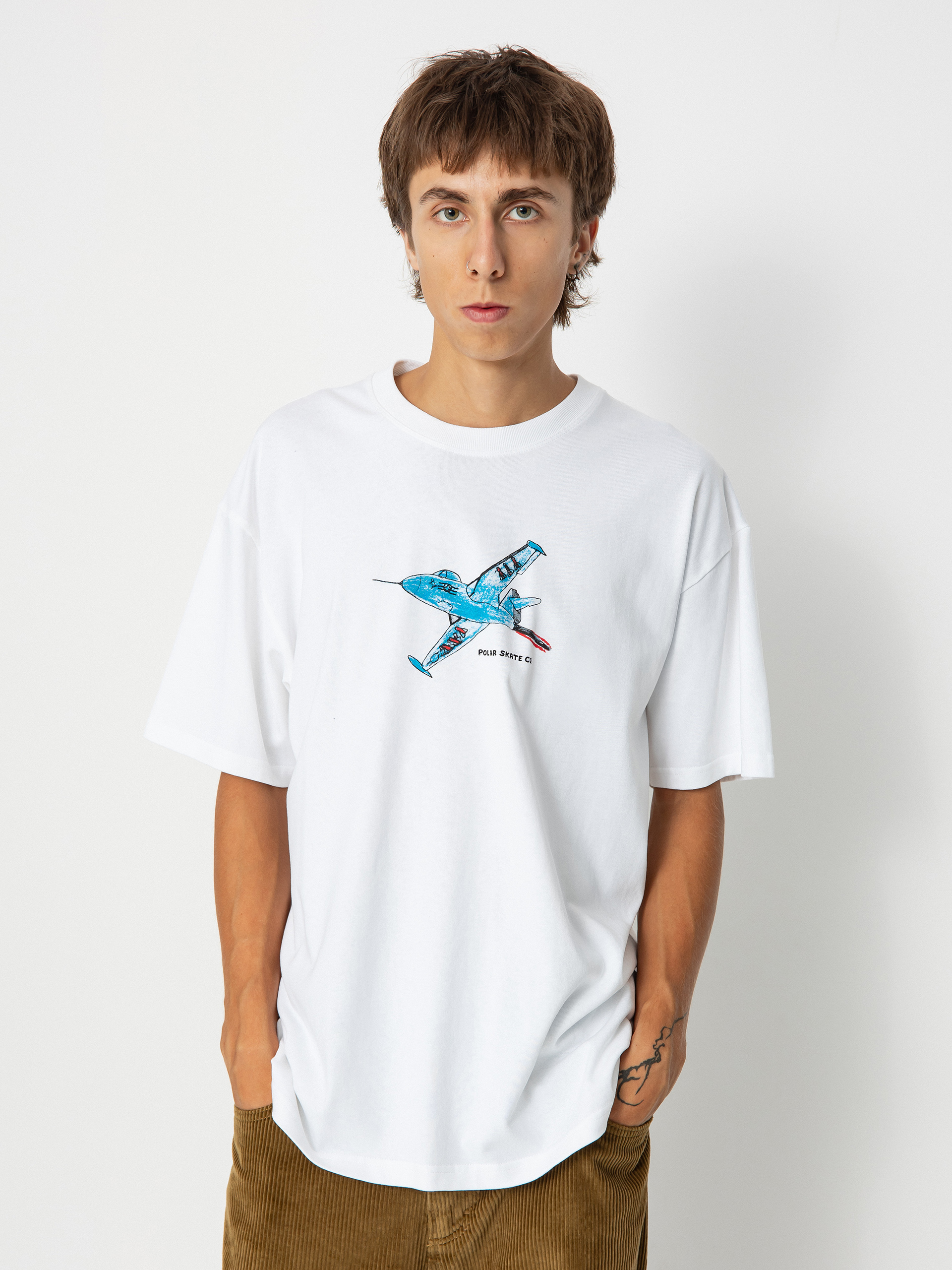T-shirt Polar Skate Panter Jet (white)