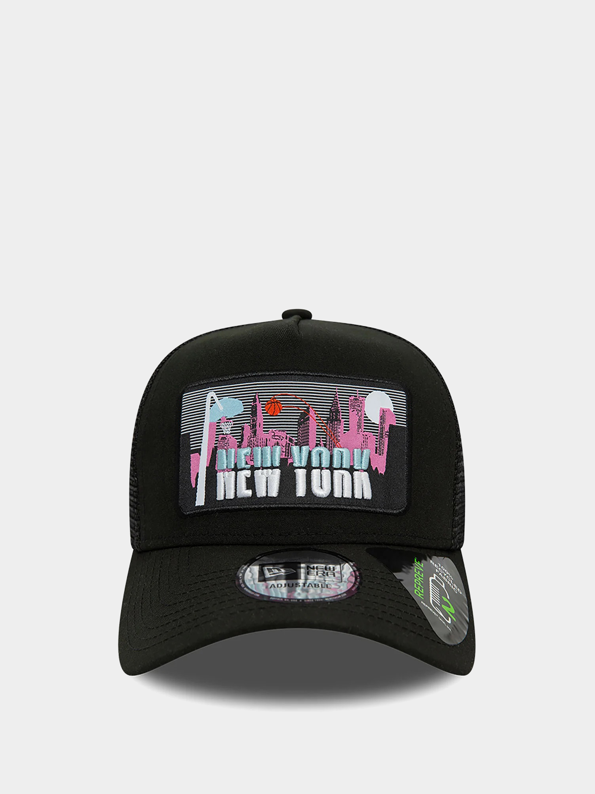 Czapka z daszkiem New Era License Plate Trucker (black/pink)