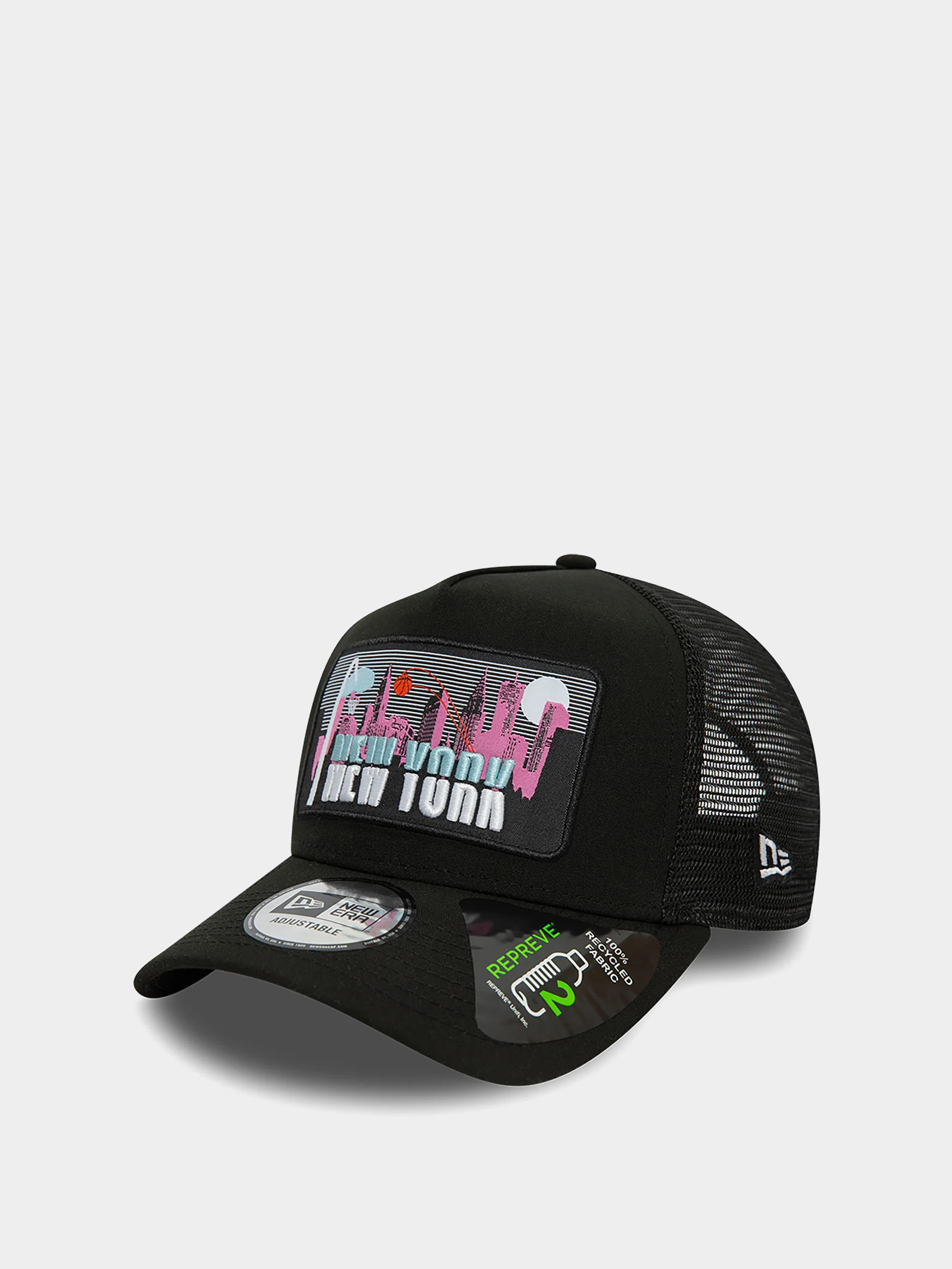 Czapka z daszkiem New Era License Plate Trucker (black/pink)