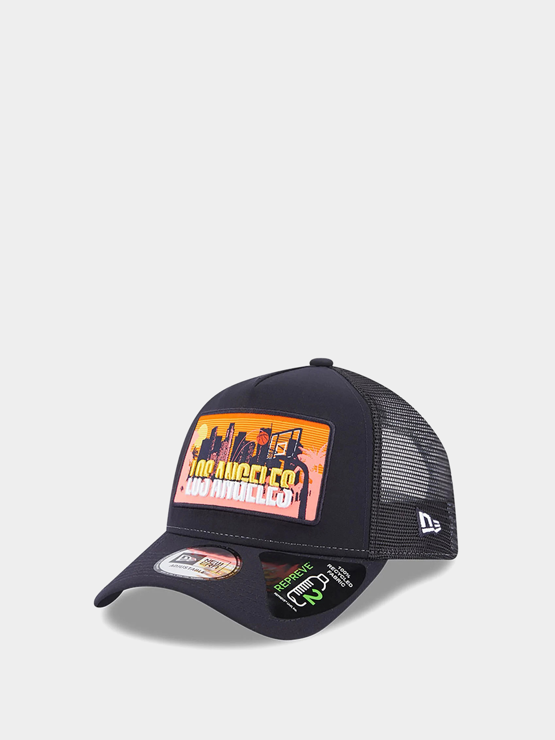 Czapka z daszkiem New Era License Plate Trucker (navy/orange)