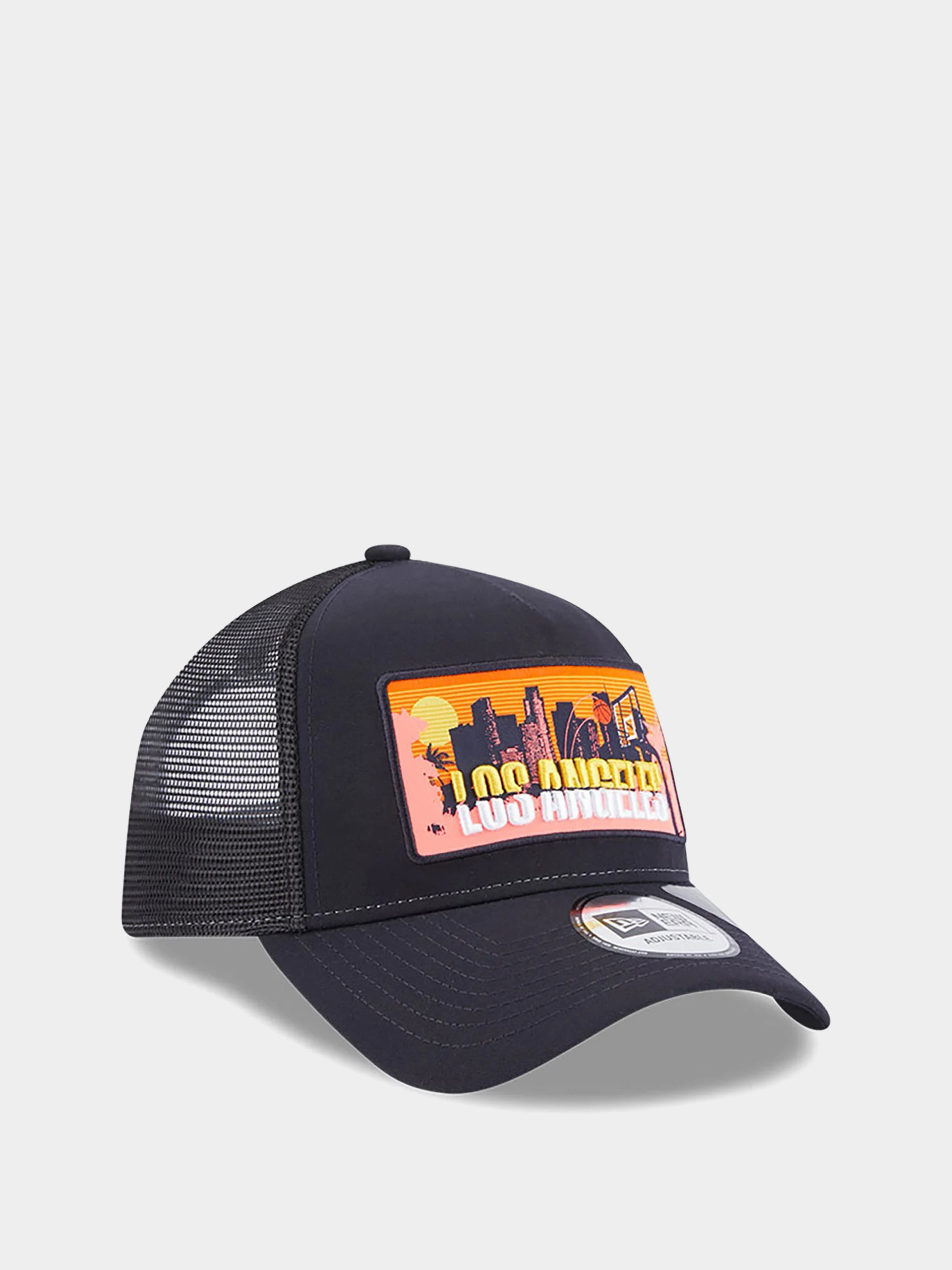 Czapka z daszkiem New Era License Plate Trucker (navy/orange)