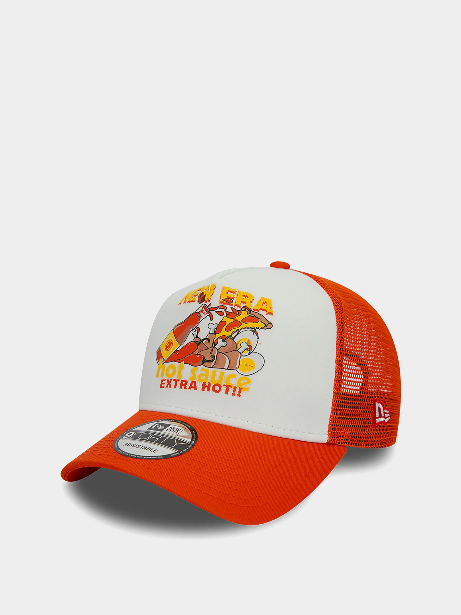 Czapka z daszkiem New Era Food Trucker (orange/white)