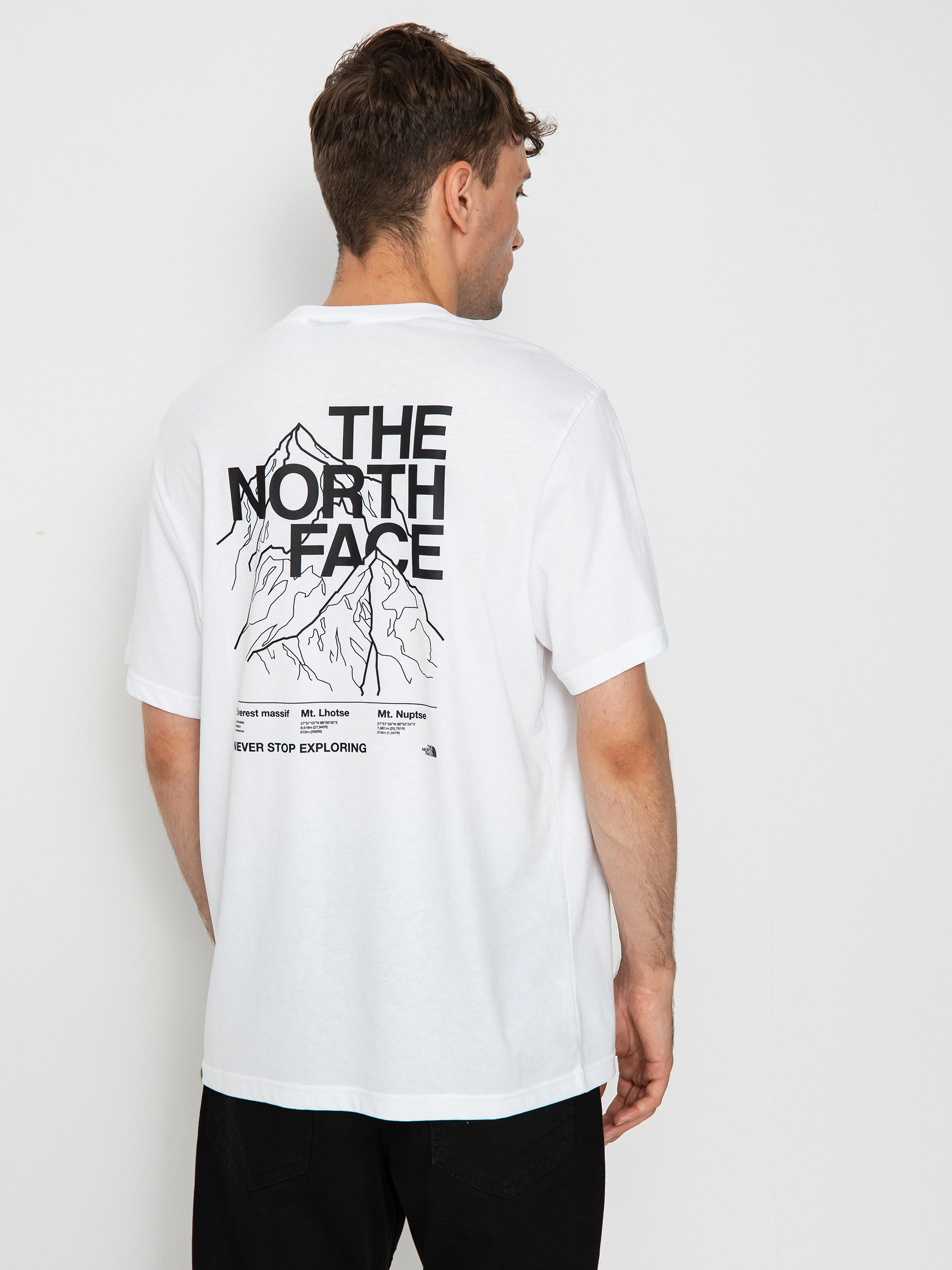 T-shirt The North Face Mountain Outline (tnf white/tnf black)