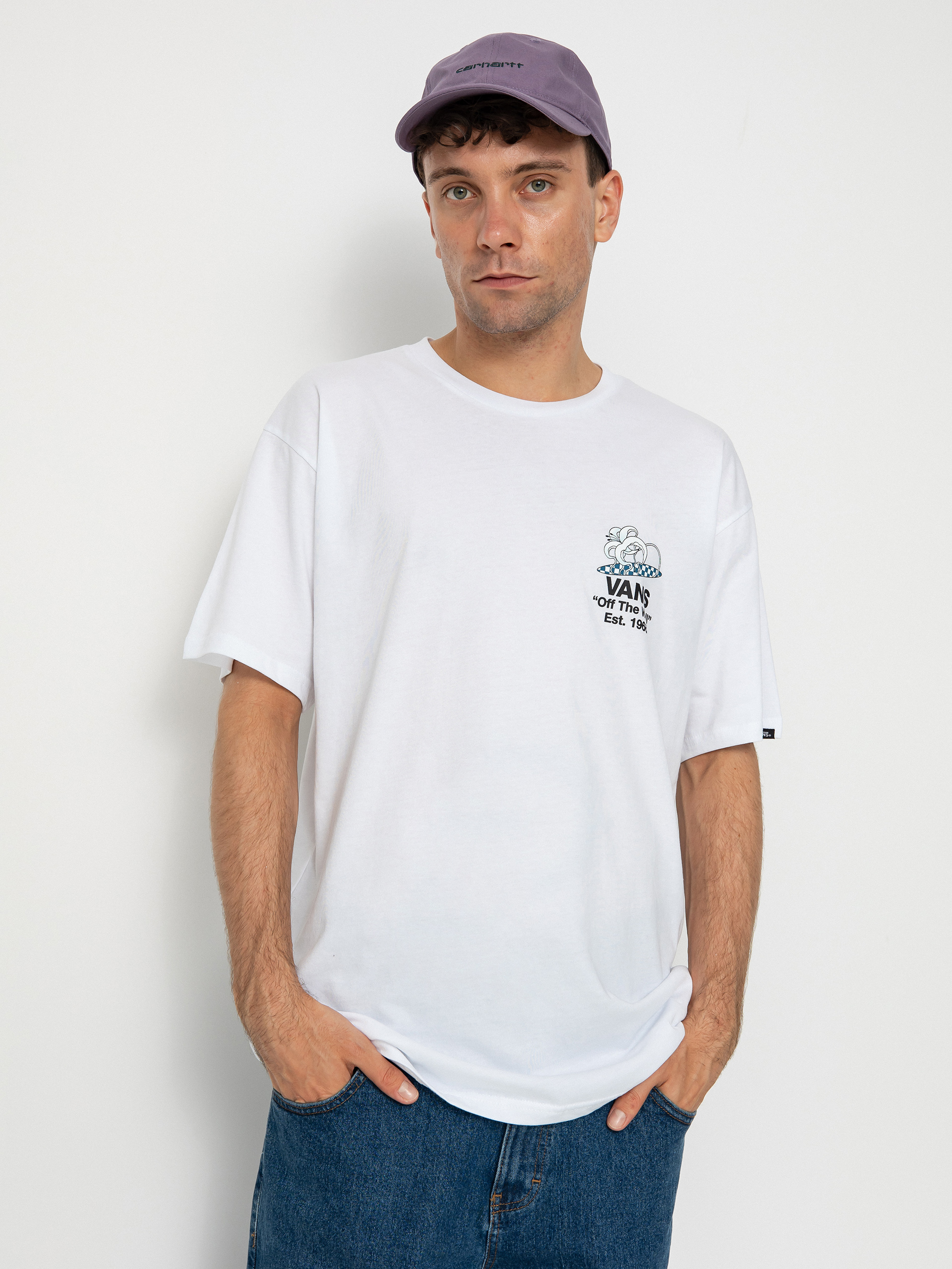 T-shirt Vans Checkerboard Blooming (white)