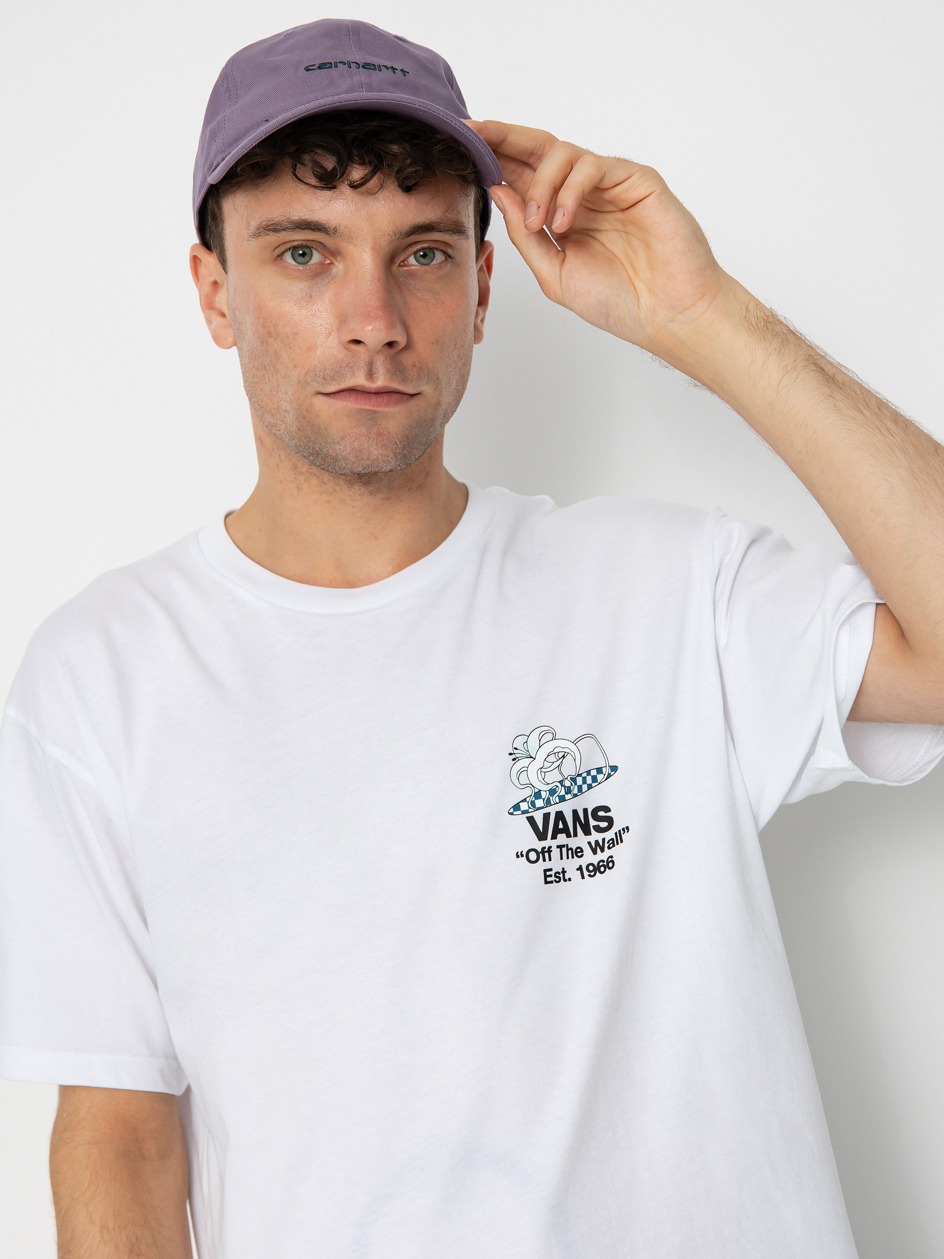 T-shirt Vans Checkerboard Blooming (white)