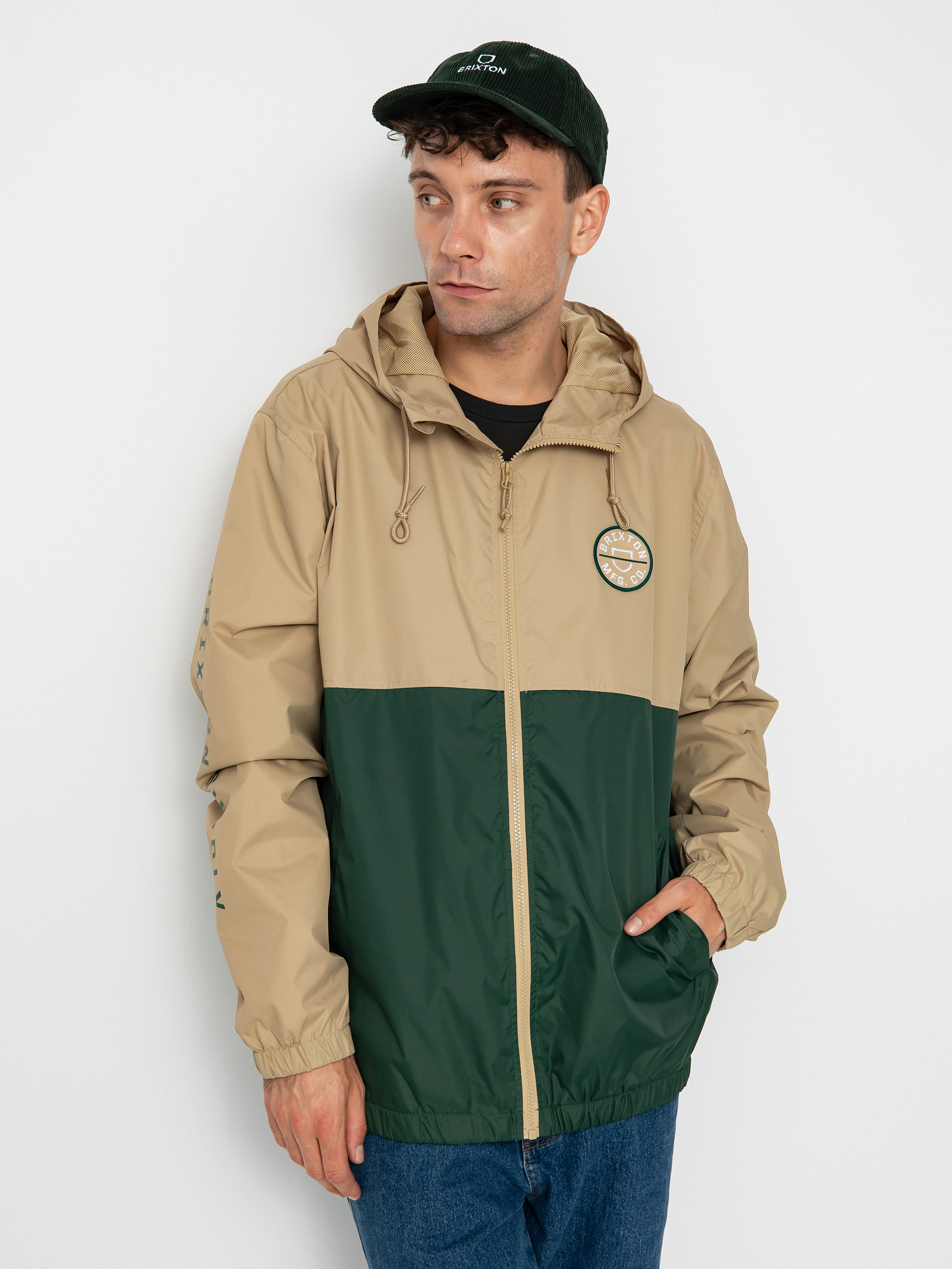 Kurtka Brixton Claxton Crest Lw ZHD (sand/pine needle)