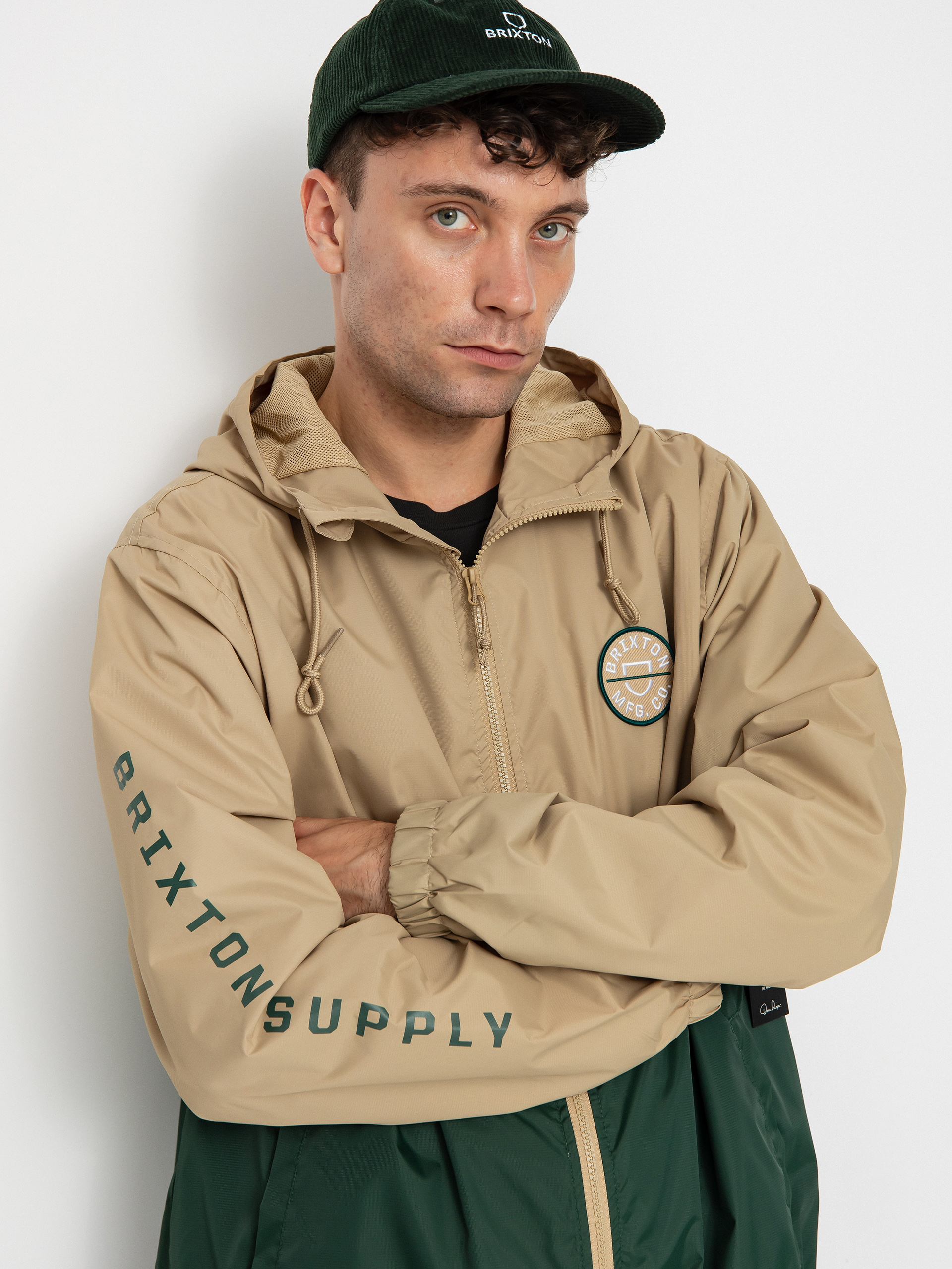 Kurtka Brixton Claxton Crest Lw ZHD (sand/pine needle)